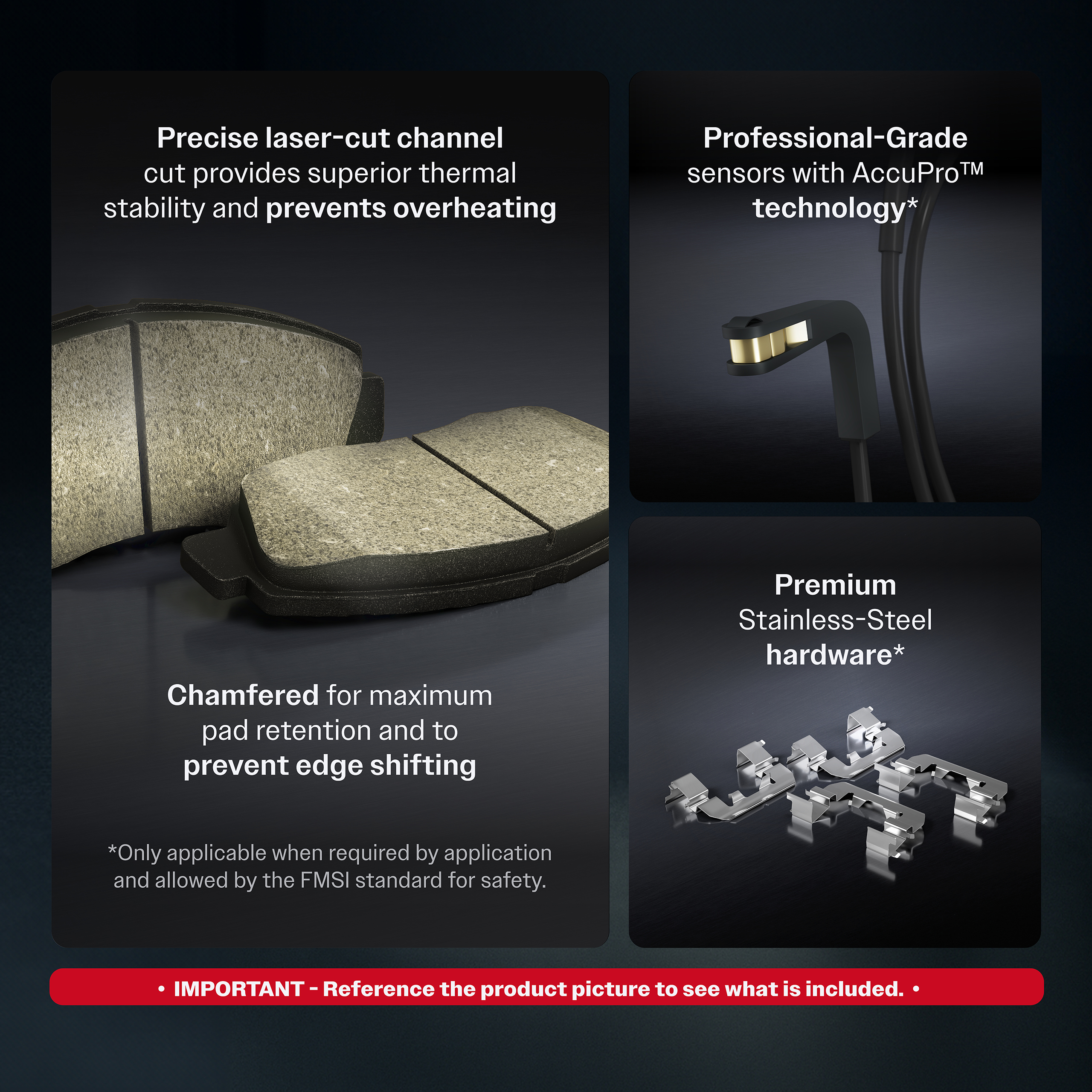 SIM - SIM-1801 - Semi-Metallic Brake Pads