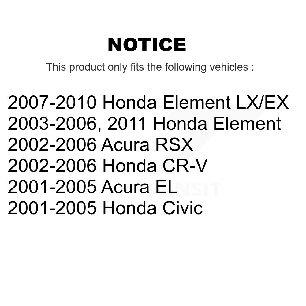 Top Quality - 72-K90454 - Suspension Stabilizer Bar Link Kit