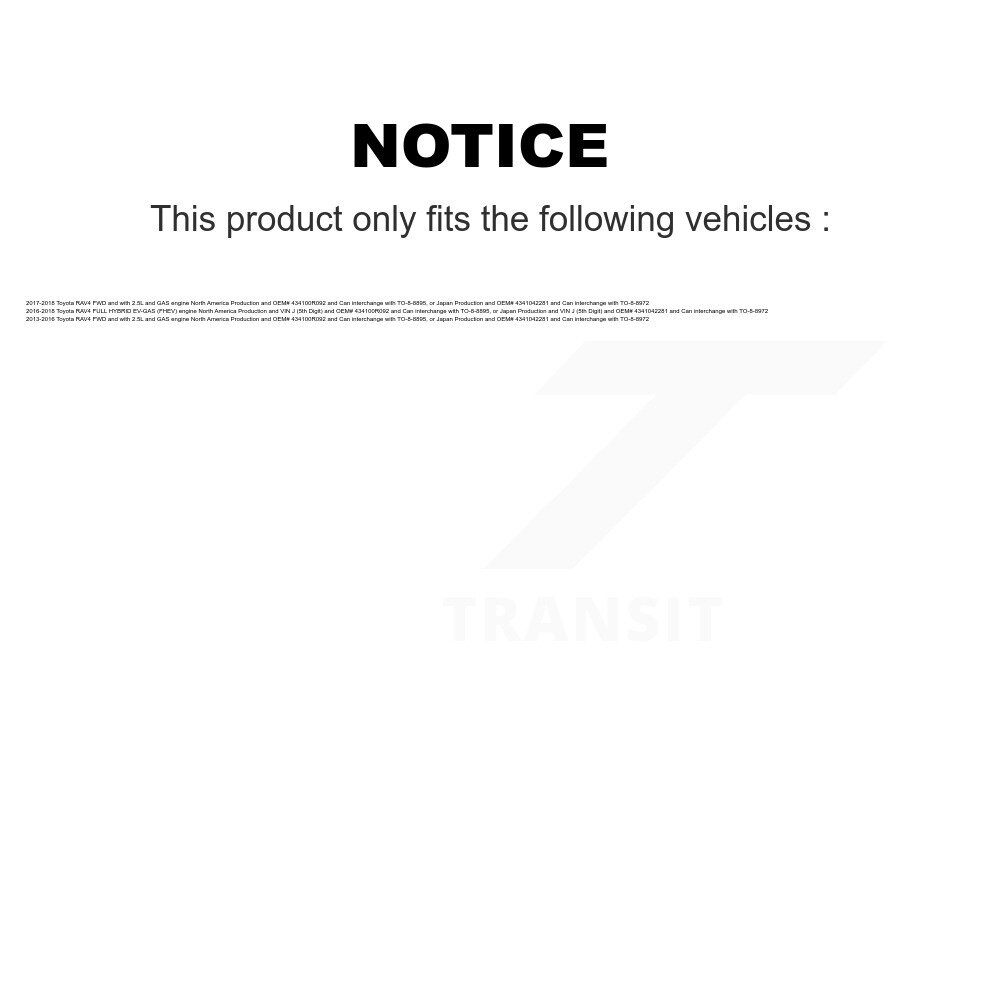 Kugel - NCV-TO69106 - CV Axle Shaft