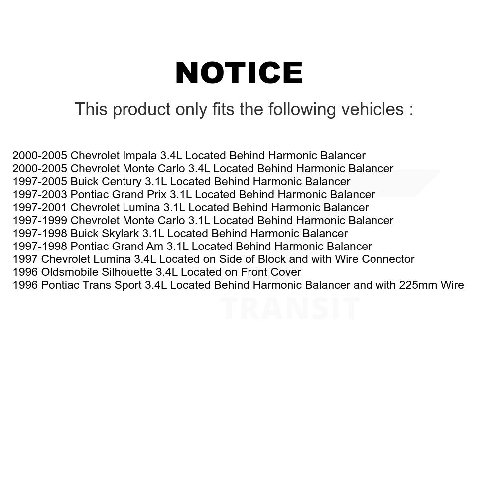 Mpulse - SEN-2CRK0155 - Engine Crankshaft Position Sensor