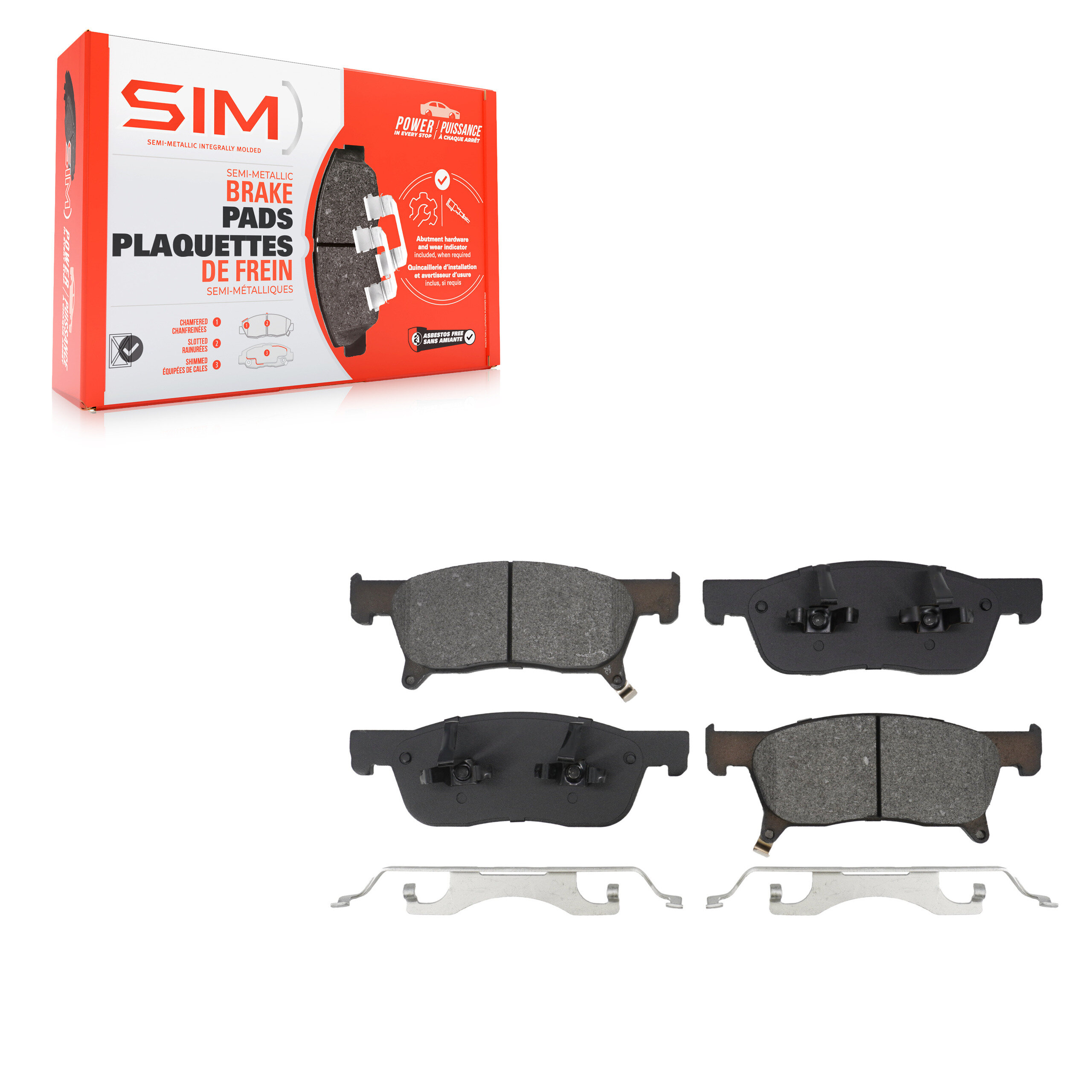SIM - SIM-2170 - Semi-Metallic Brake Pads