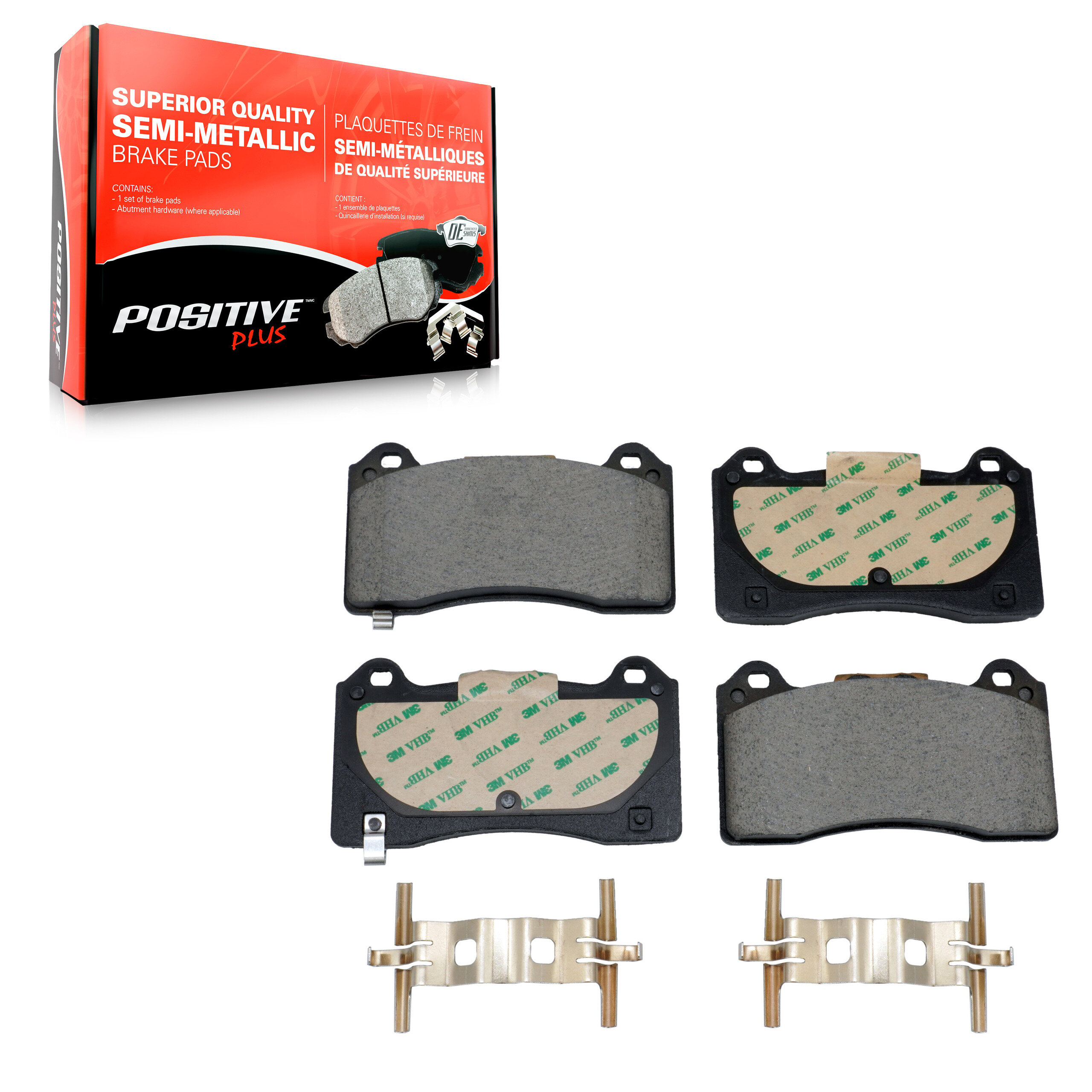 Positive Plus - PPF-D1977 - Semi-Metallic Brake Pads