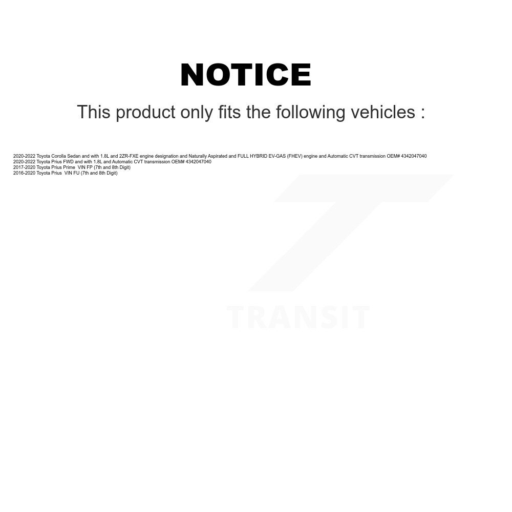 Kugel - NCV-TO69093 - CV Axle Shaft