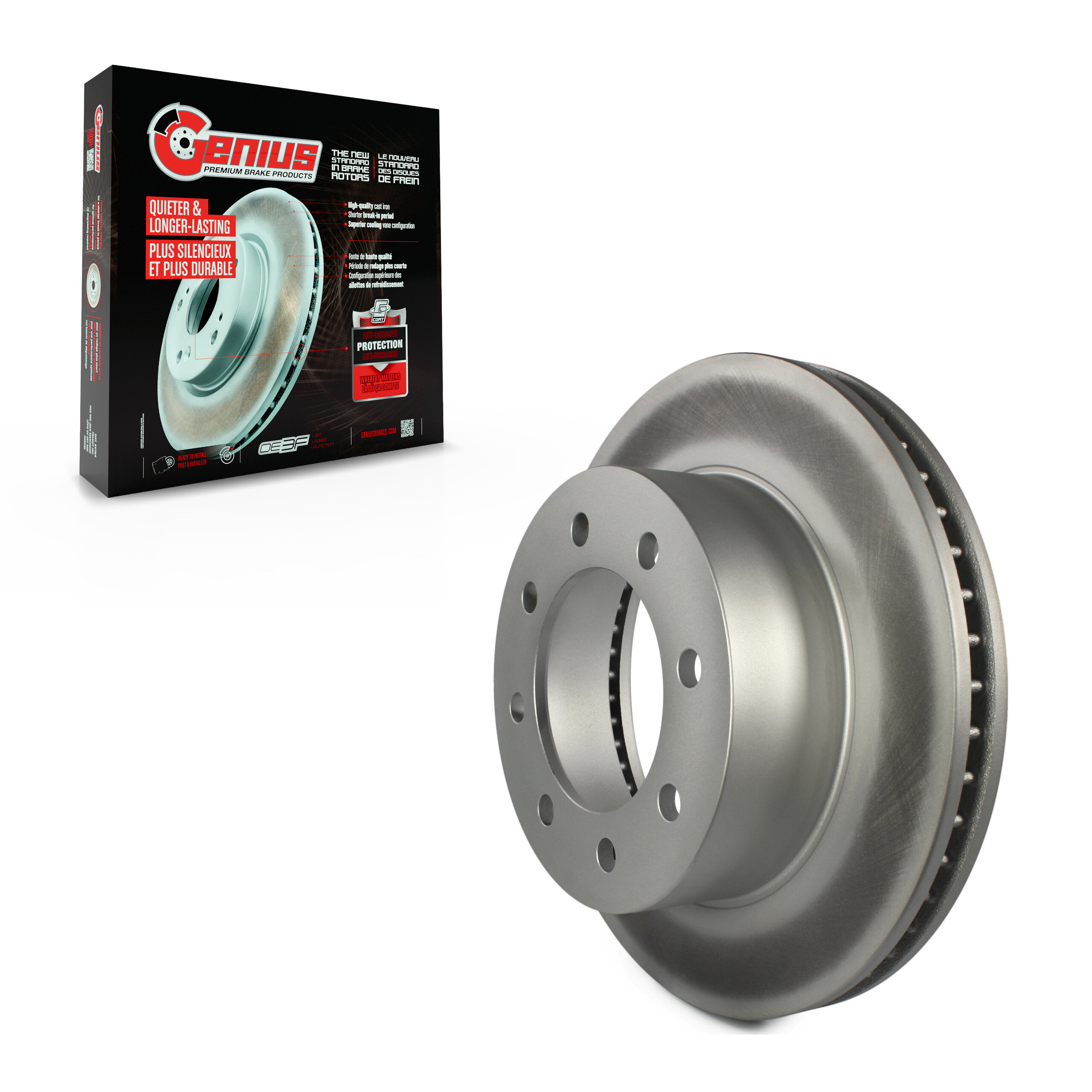 GENIUS - GCR-780143 - Coated Disc Brake Rotor