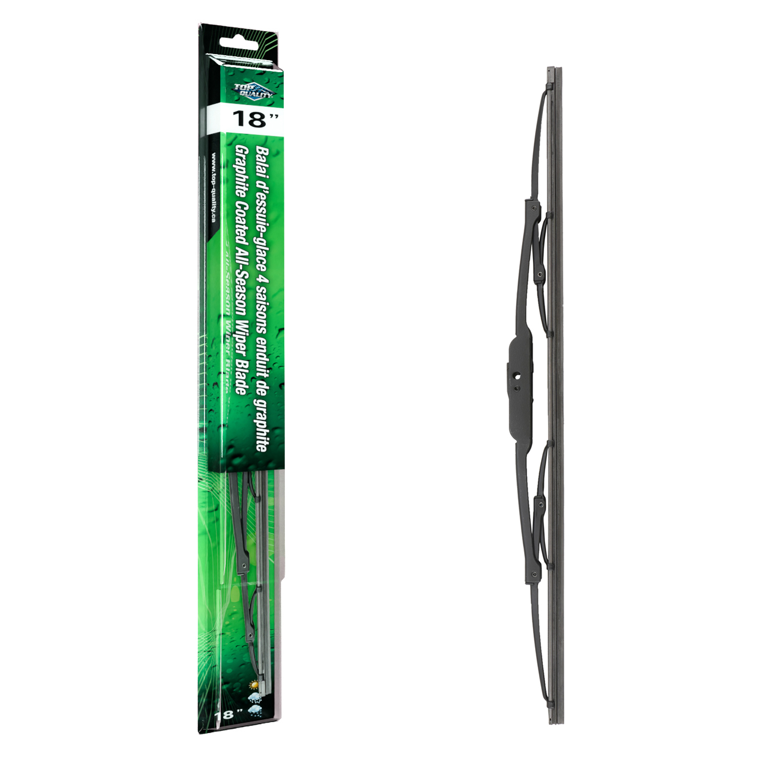 18" All Season Graphite Coated Wiper Blades