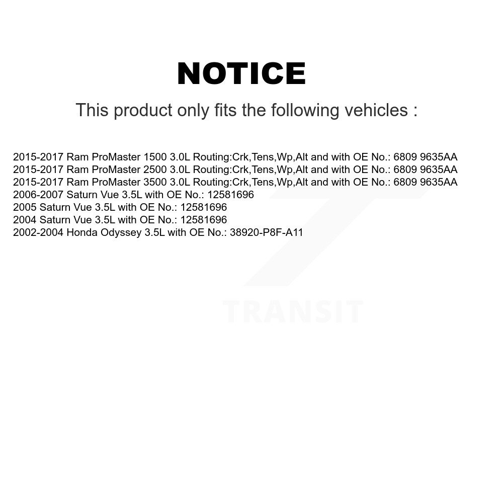 Bando - BAN-6PK1165 - Accessory Drive Belt
