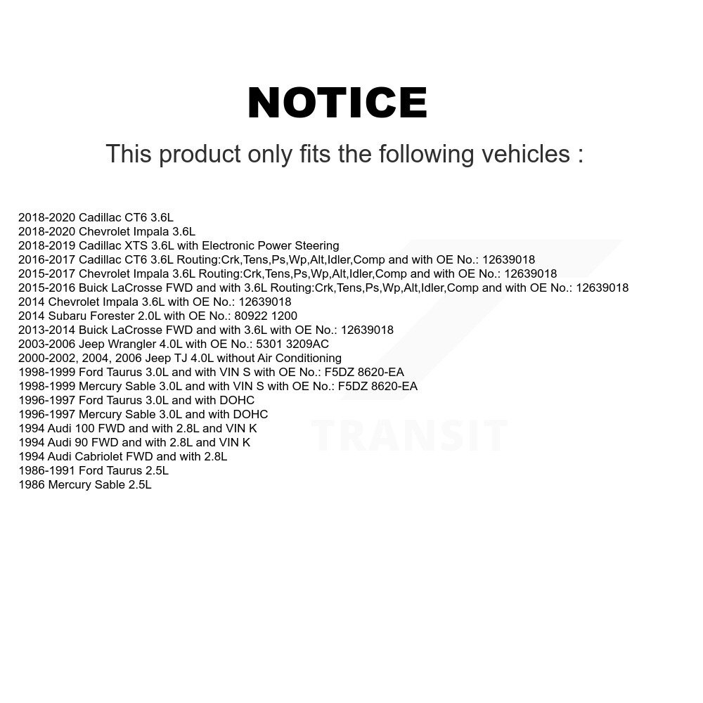 Bando - BAN-6PK1905 - Accessory Drive Belt