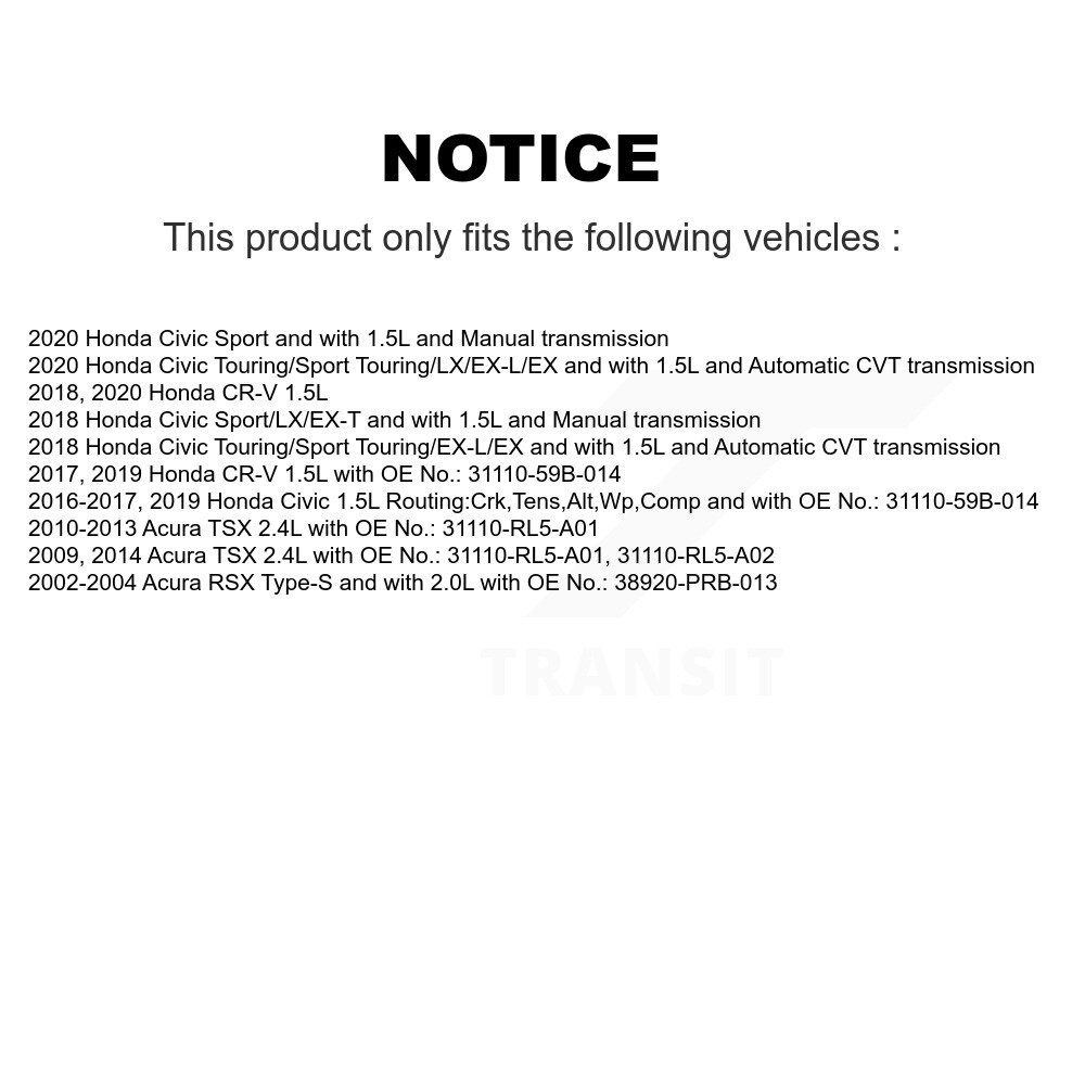 Bando - BAN-7PK1715 - Accessory Drive Belt