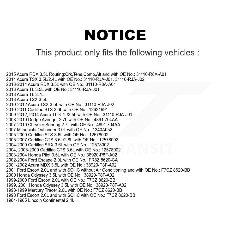 Bando - BAN-6PK1190 - Accessory Drive Belt