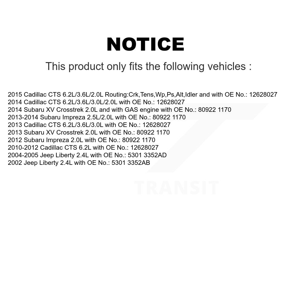 Bando - BAN-6PK2155 - Accessory Drive Belt