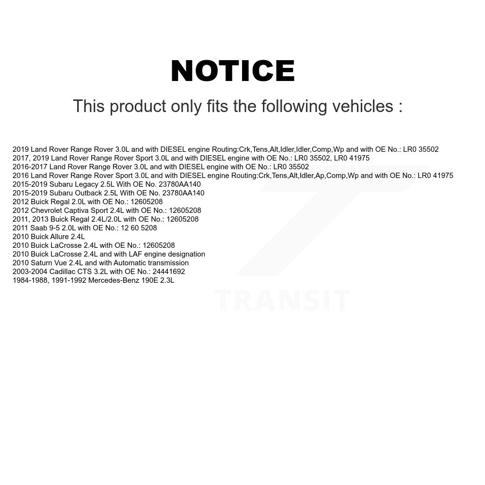 Bando - BAN-6PK1980 - Accessory Drive Belt