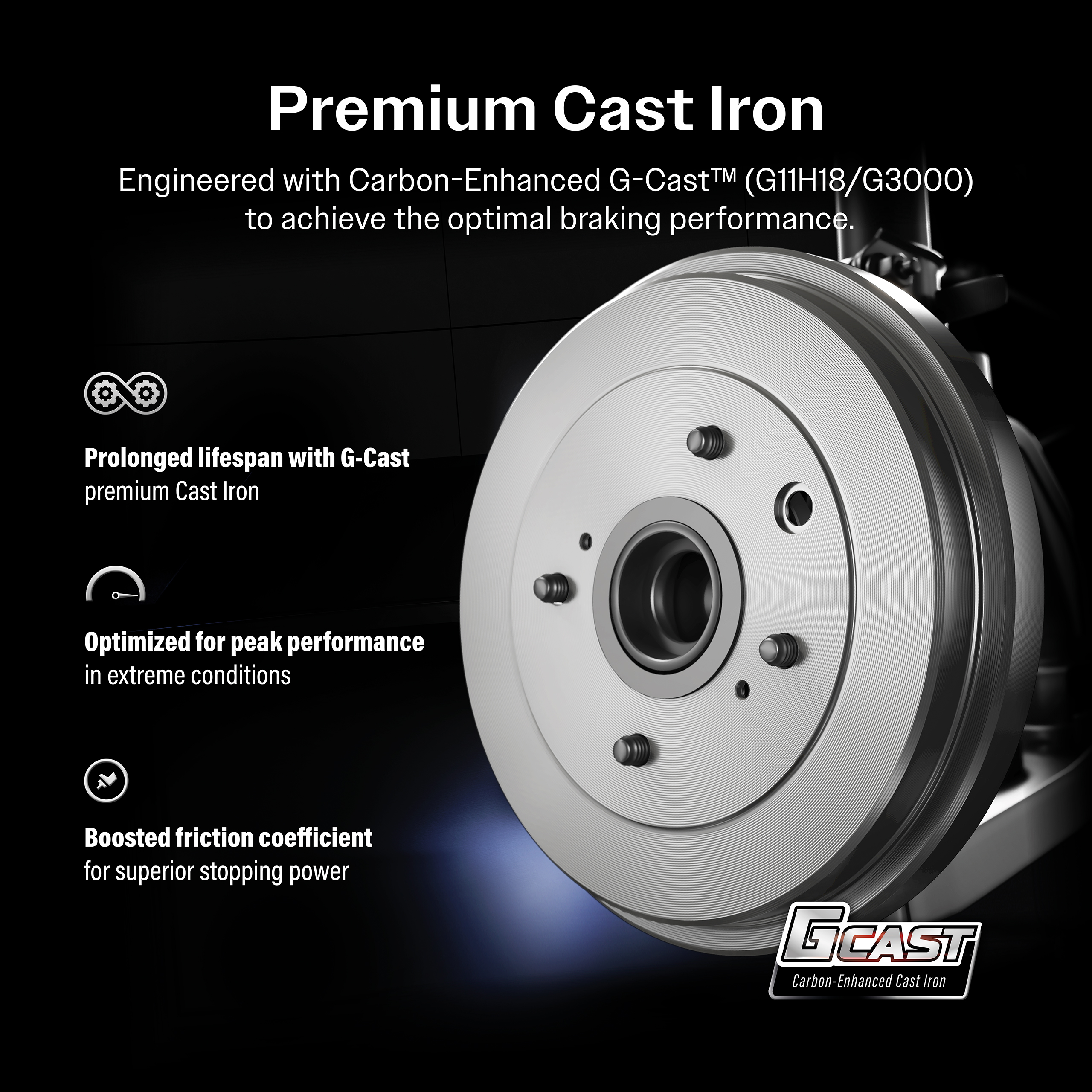 GENIUS - GCR-97836C - Drum Brake Hub Assembly
