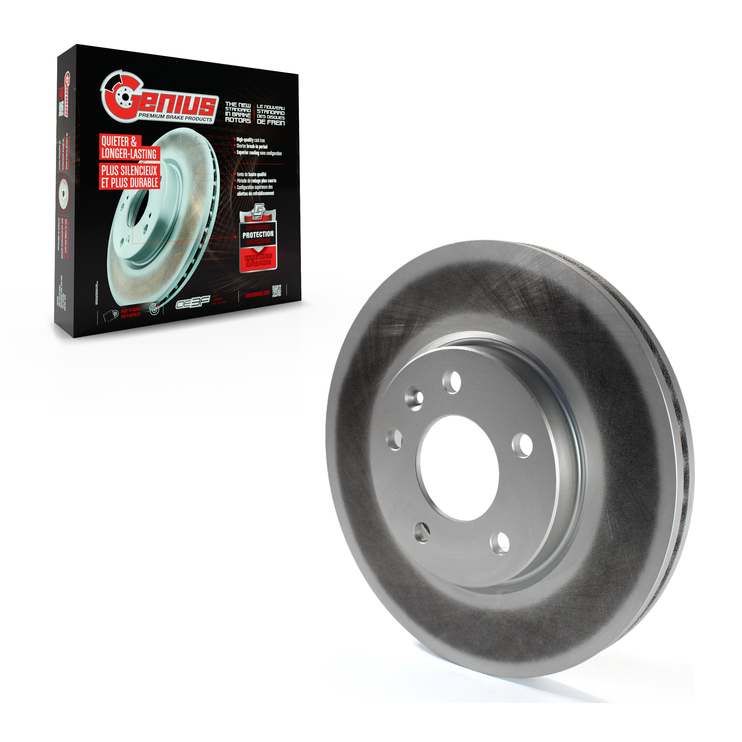 GENIUS - GCR-580899 - Coated Disc Brake Rotor