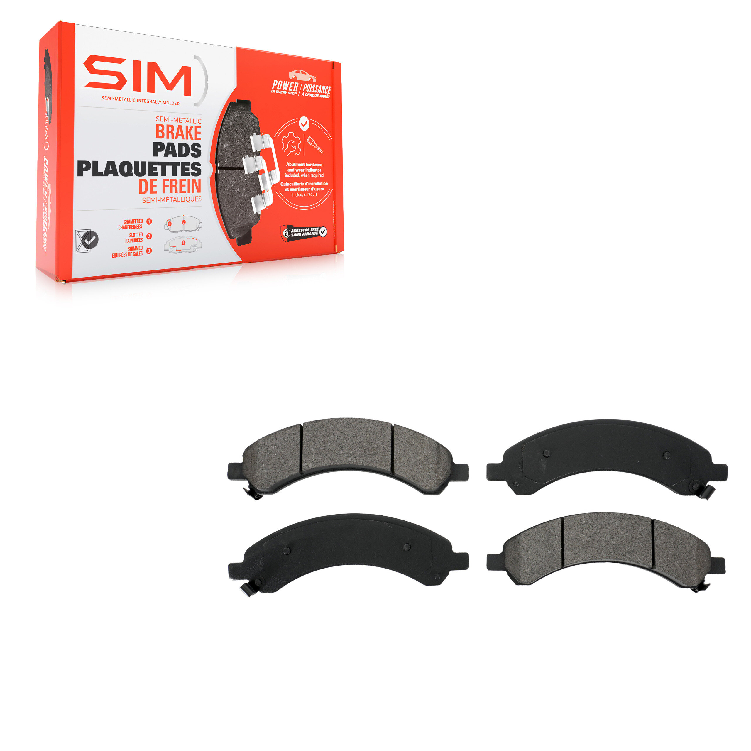 Semi-Metallic Brake Pads
