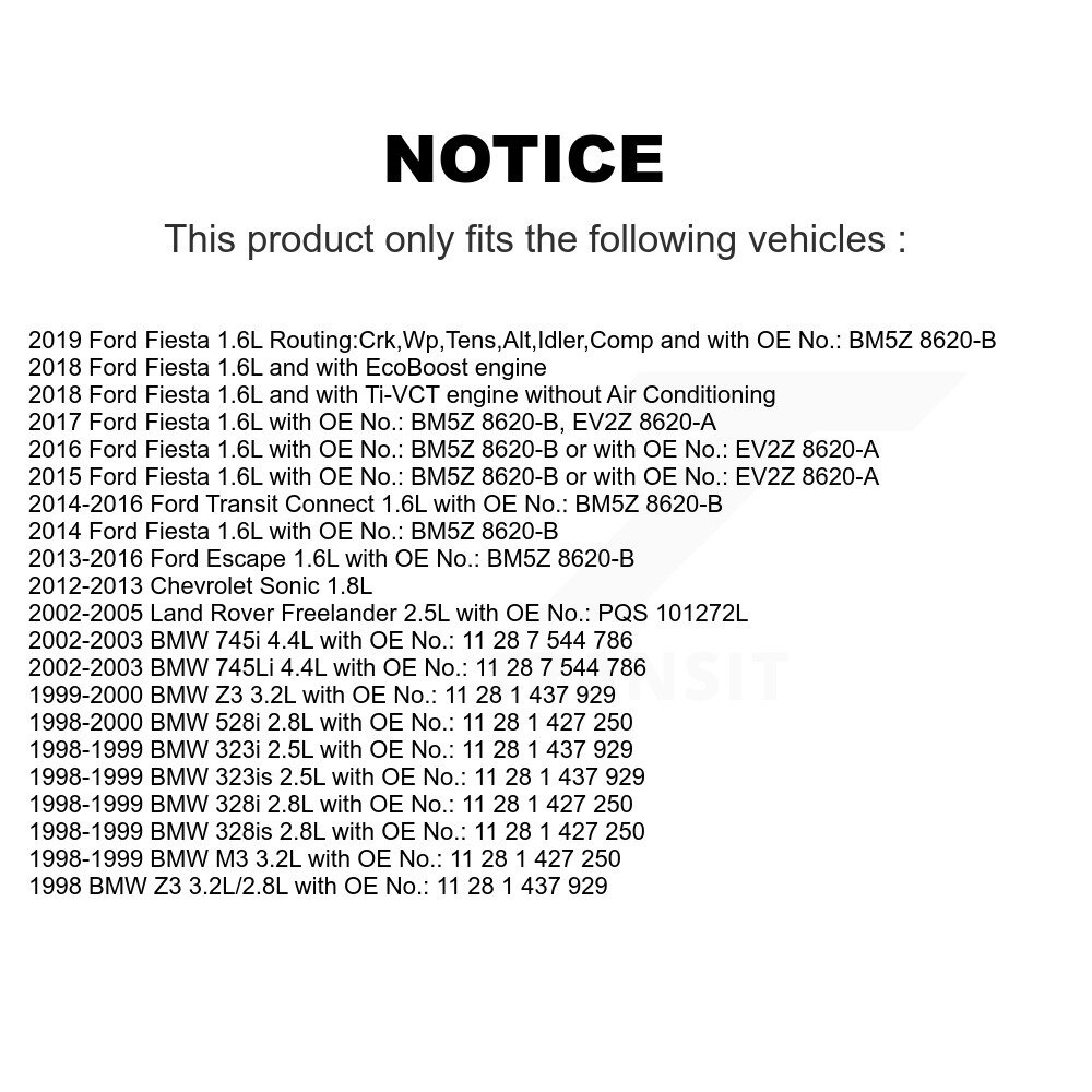 Bando - BAN-6PK1555 - Accessory Drive Belt