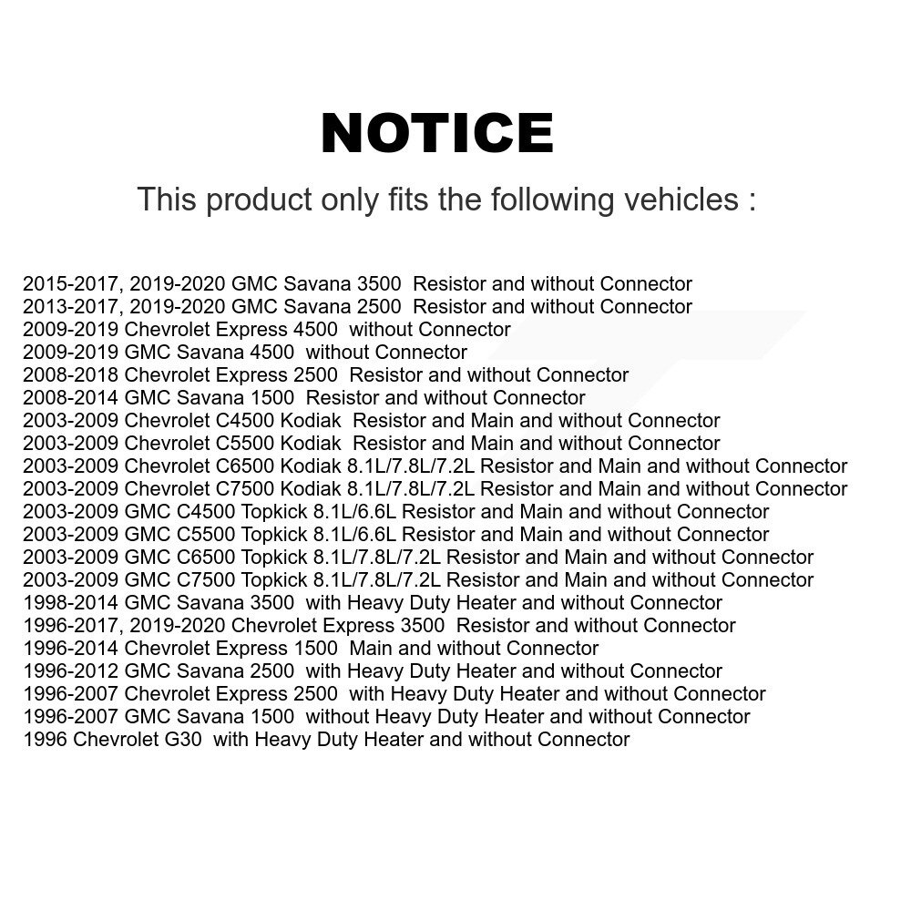 Mpulse - SEN-2BMR0100 - HVAC Blower Motor Resistor