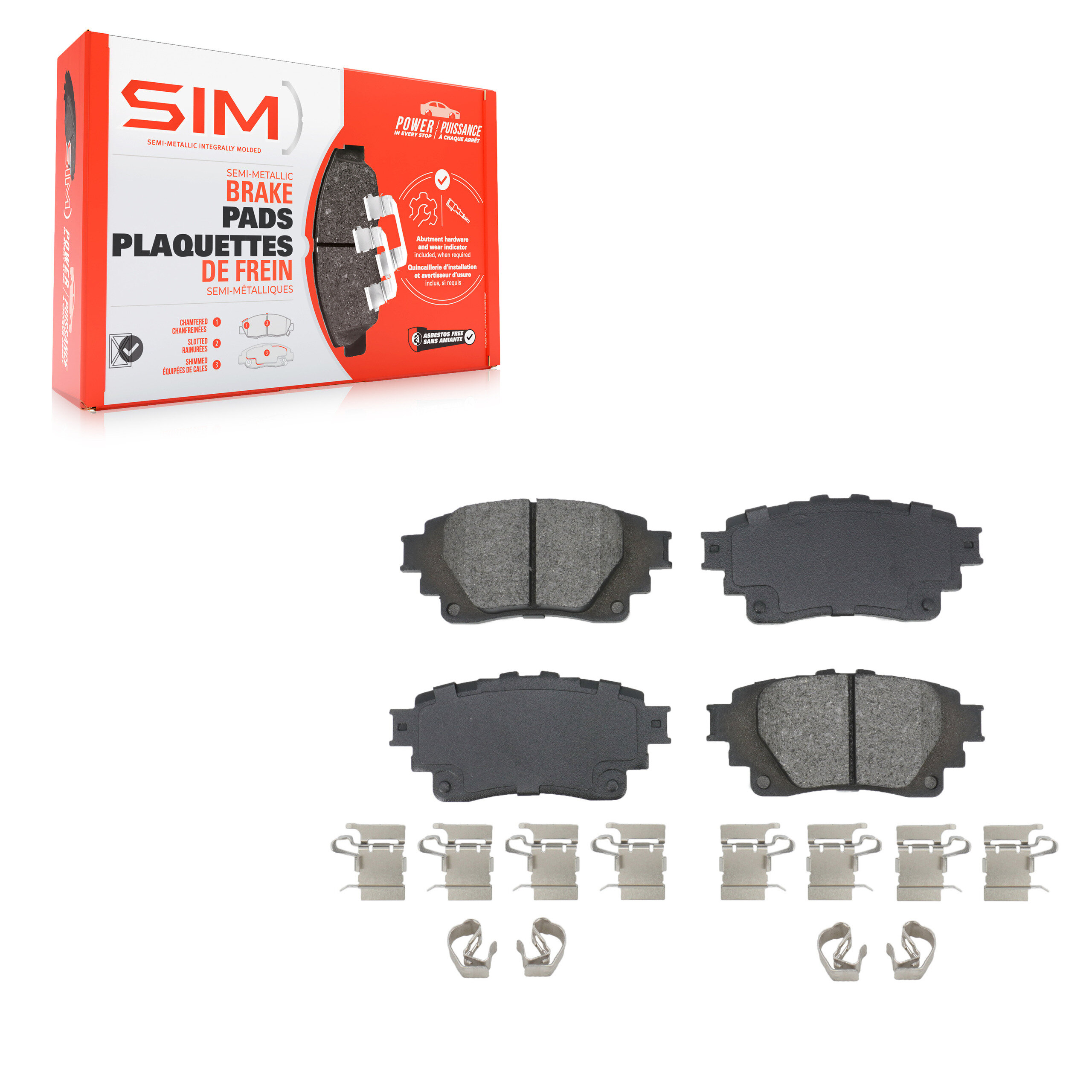 Semi-Metallic Brake Pads