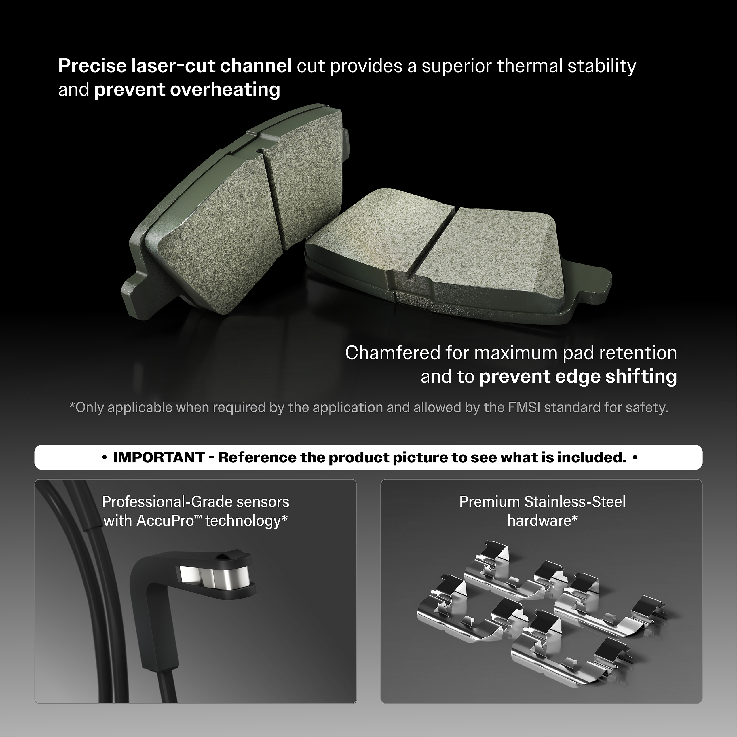 Positive Plus - PPF-D1640A - Semi-Metallic Brake Pads