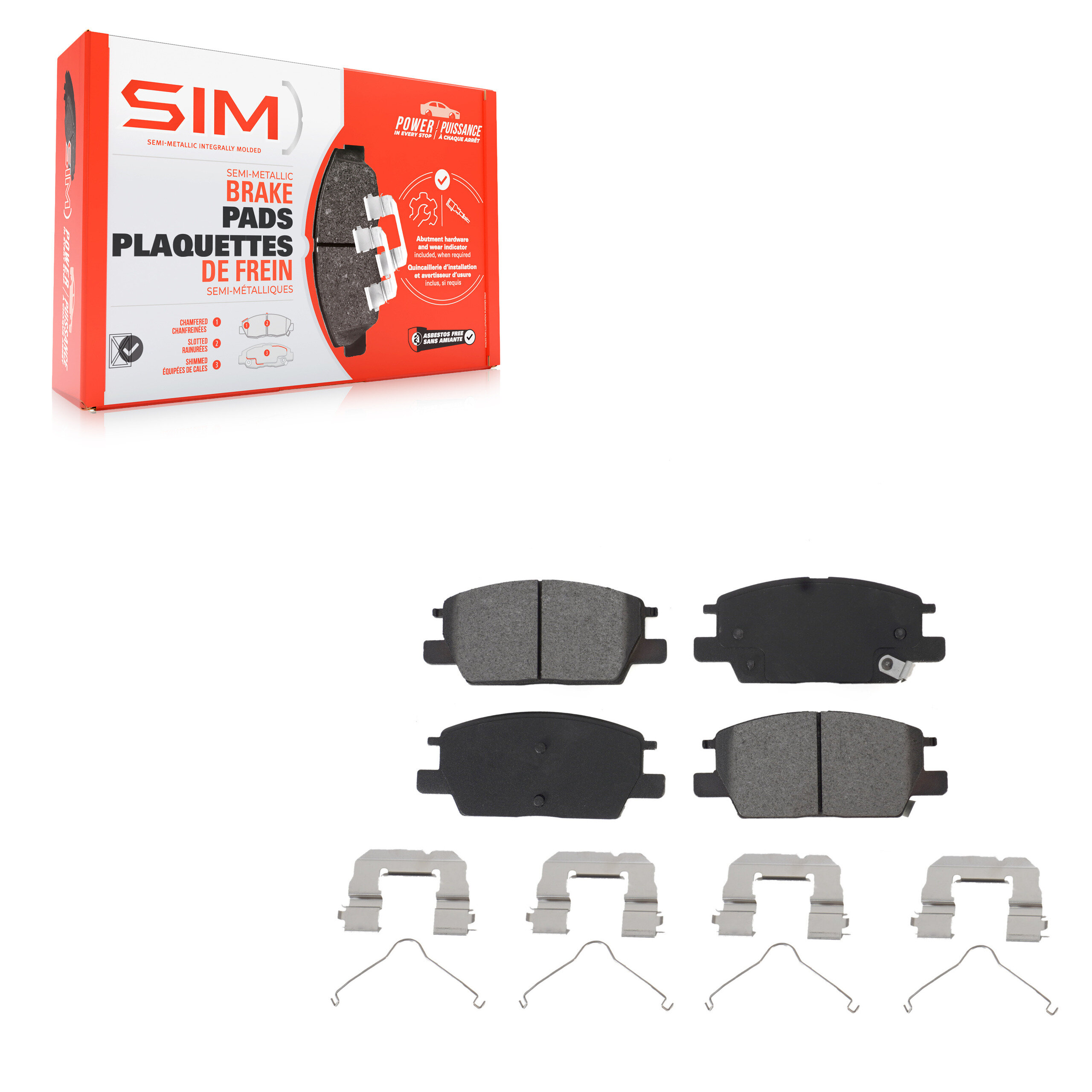 Semi-Metallic Brake Pads