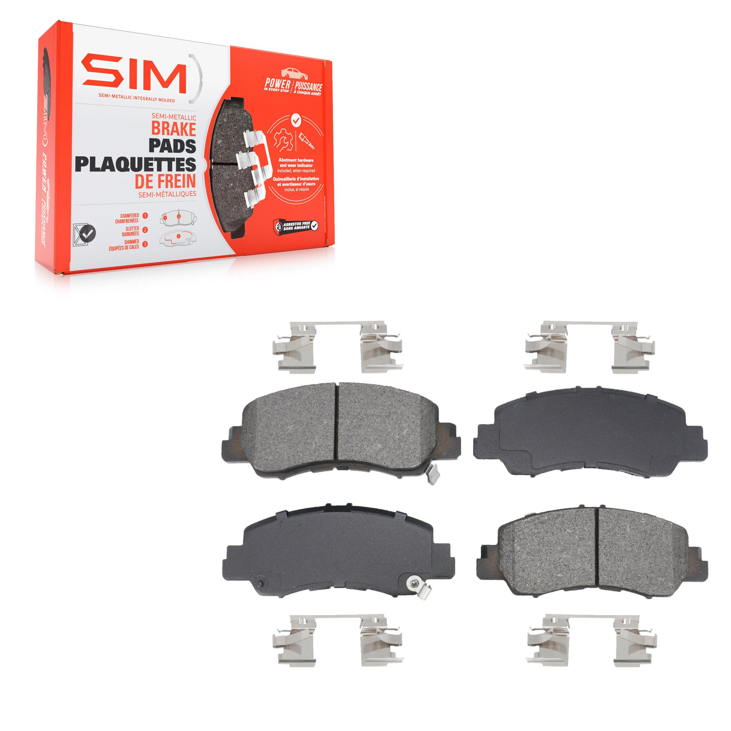 SIM - SIM-2178 - Semi-Metallic Brake Pads