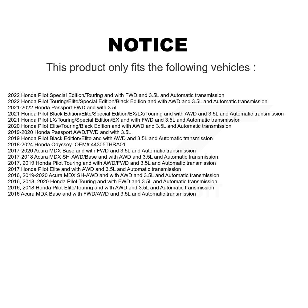 Kugel - NCV-HO36178 - CV Axle Shaft