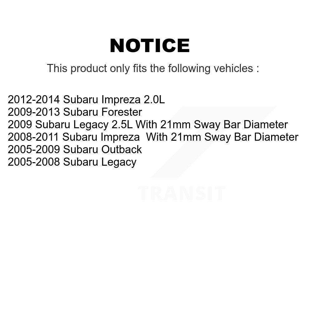 TOR - TOR-K201915 - Suspension Stabilizer Bar Bushing