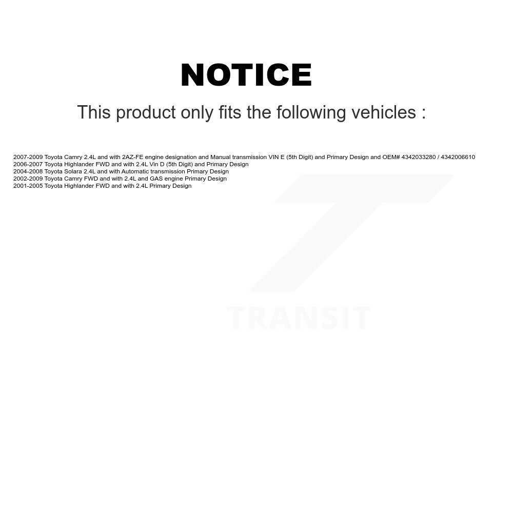 Kugel - NCV-TO69577 - CV Axle Shaft