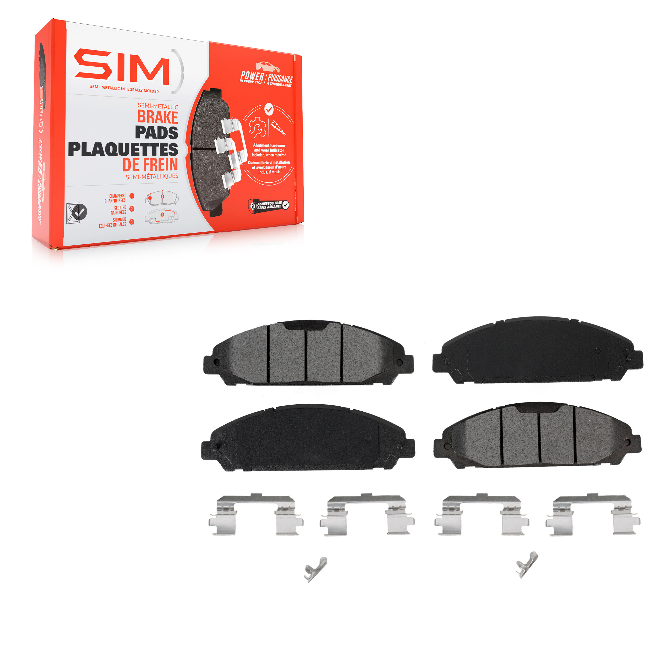 SIM - SIM-1791 - Semi-Metallic Brake Pads