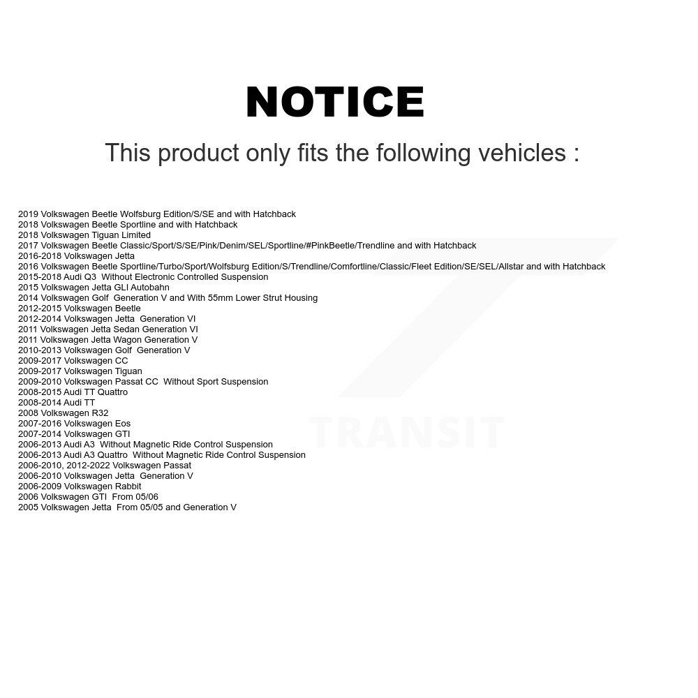 Top Quality - 73-907949 - Suspension Strut Hardware Kit