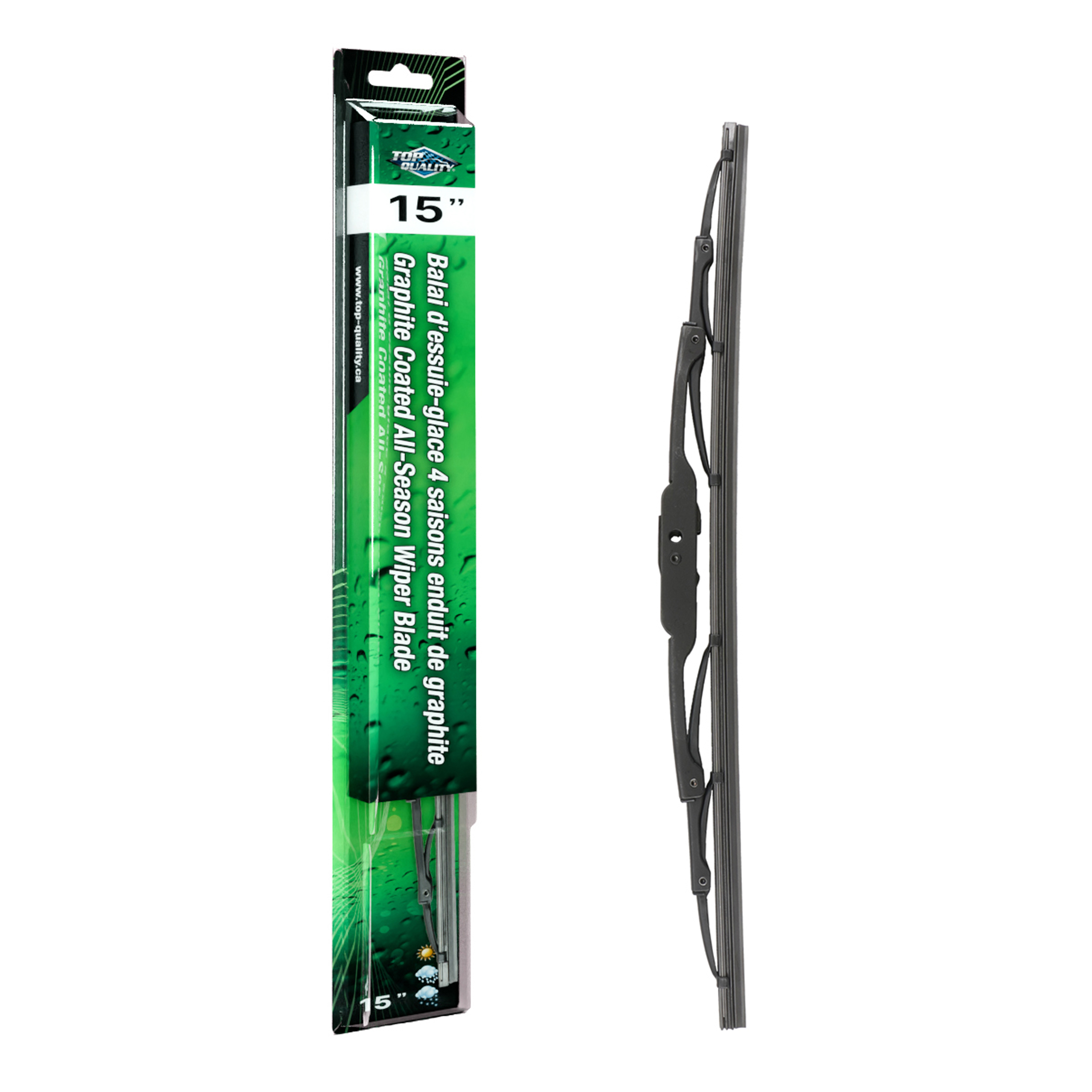 15" All Season Graphite Coated Wiper Blades