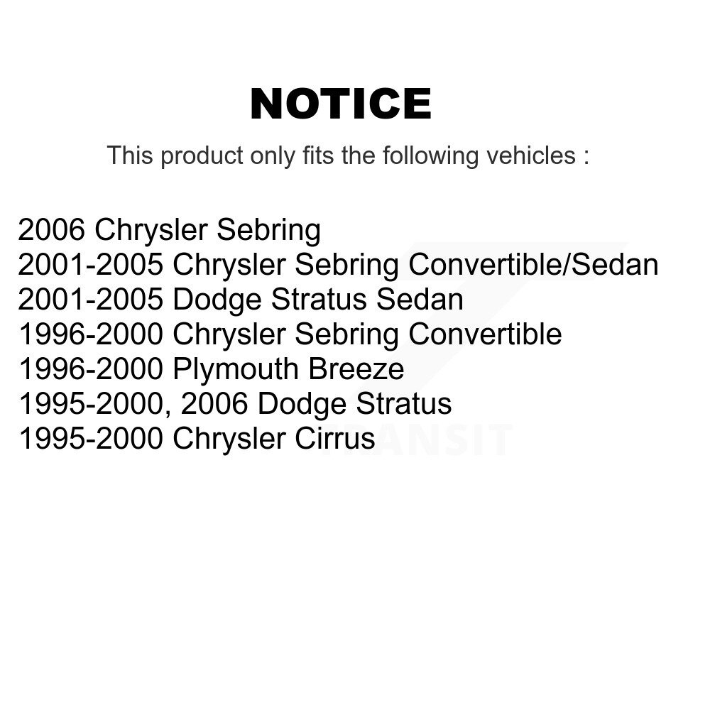 Top Quality - 72-K7306 - Suspension Stabilizer Bar Link Kit
