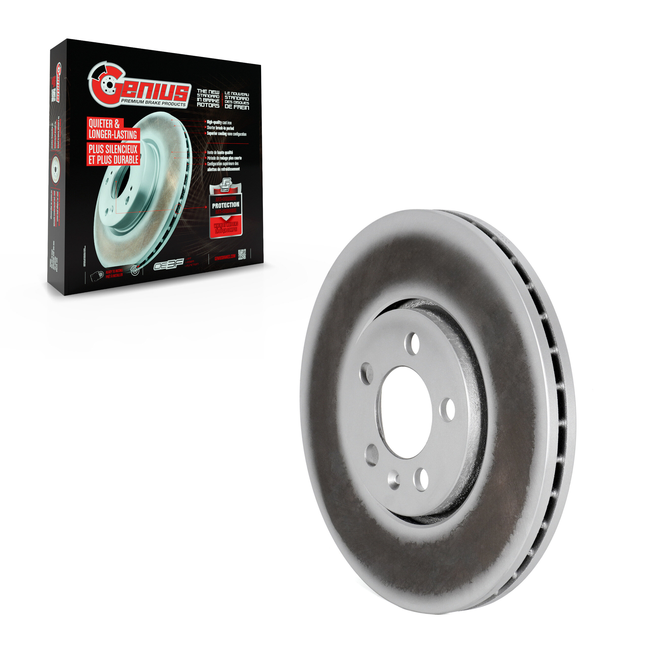 GENIUS - GCR-96806 - Coated Disc Brake Rotor