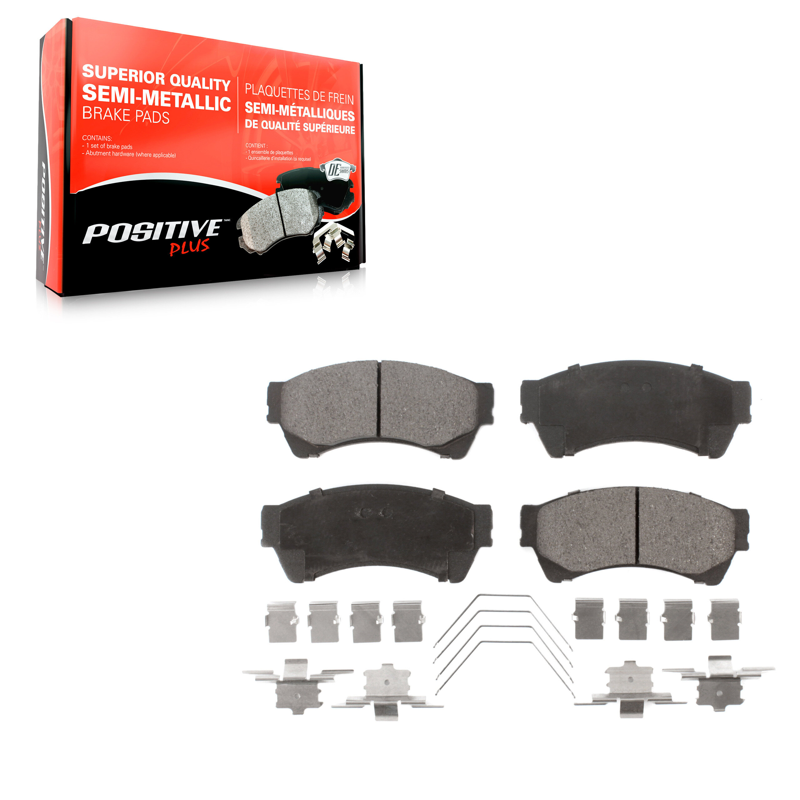 Positive Plus - PPF-D1164 - Semi-Metallic Brake Pads