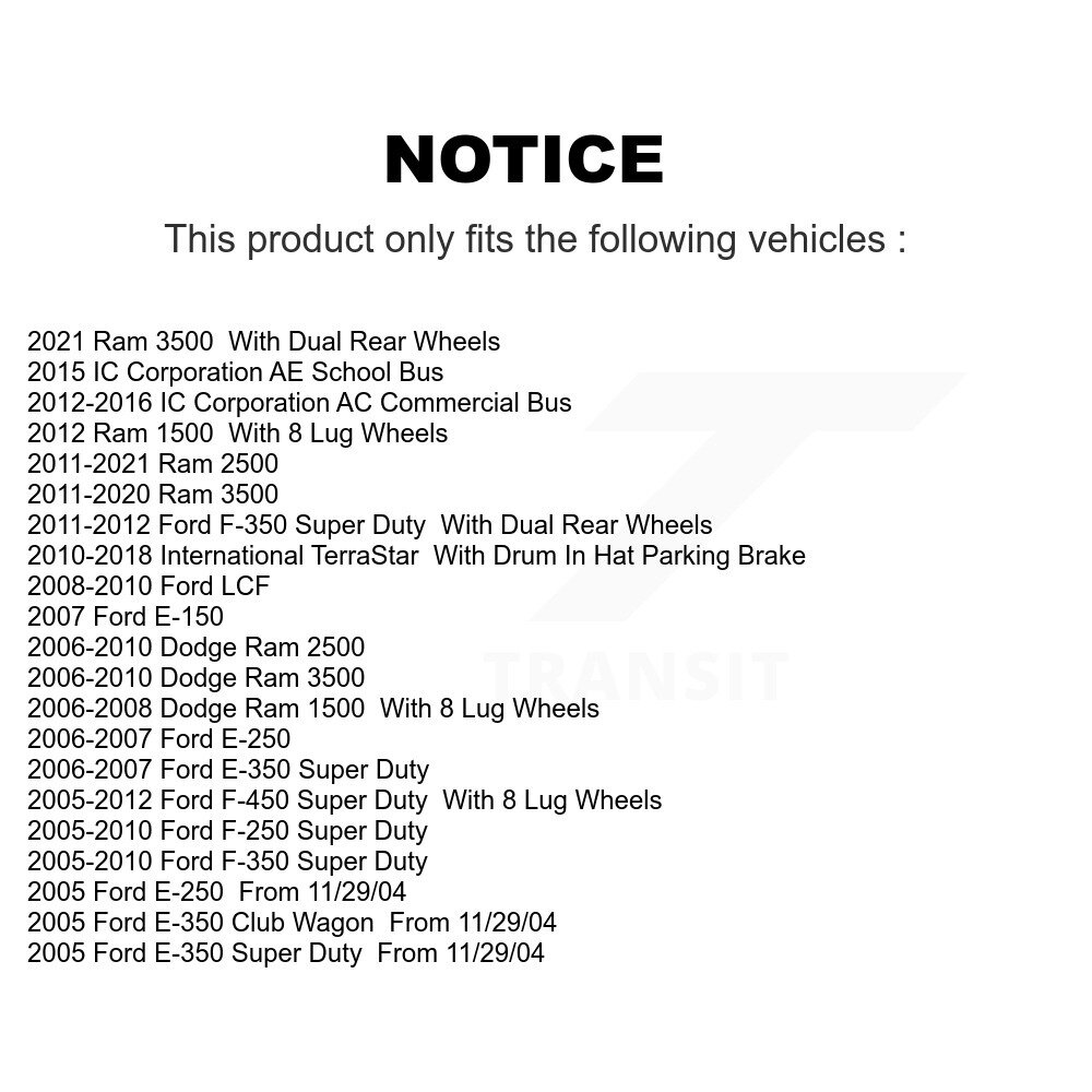 Top Quality - NB-854B - Parking Brake Shoe