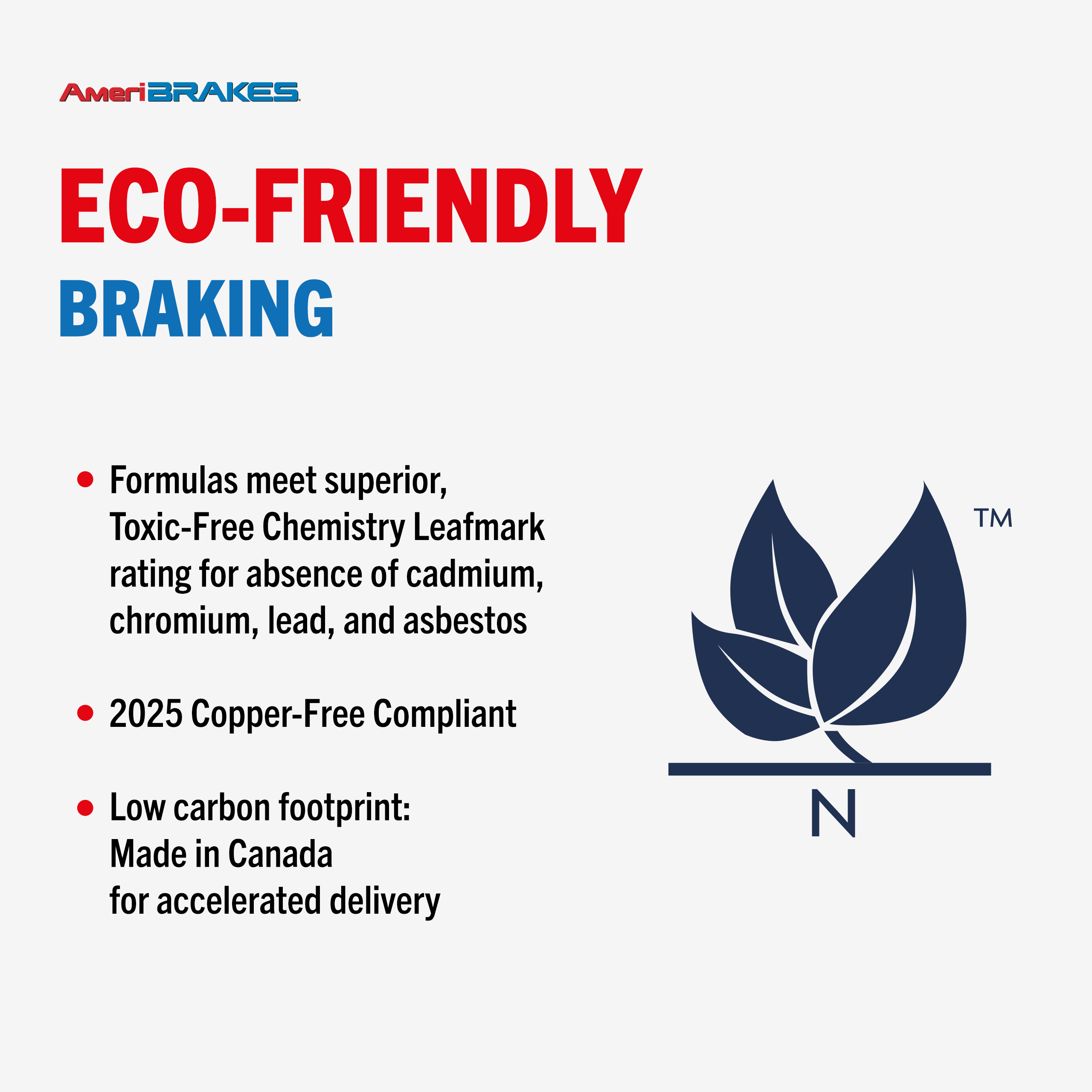 AmeriBRAKES - NWF-PRM802 - Semi-Metallic Brake Pads