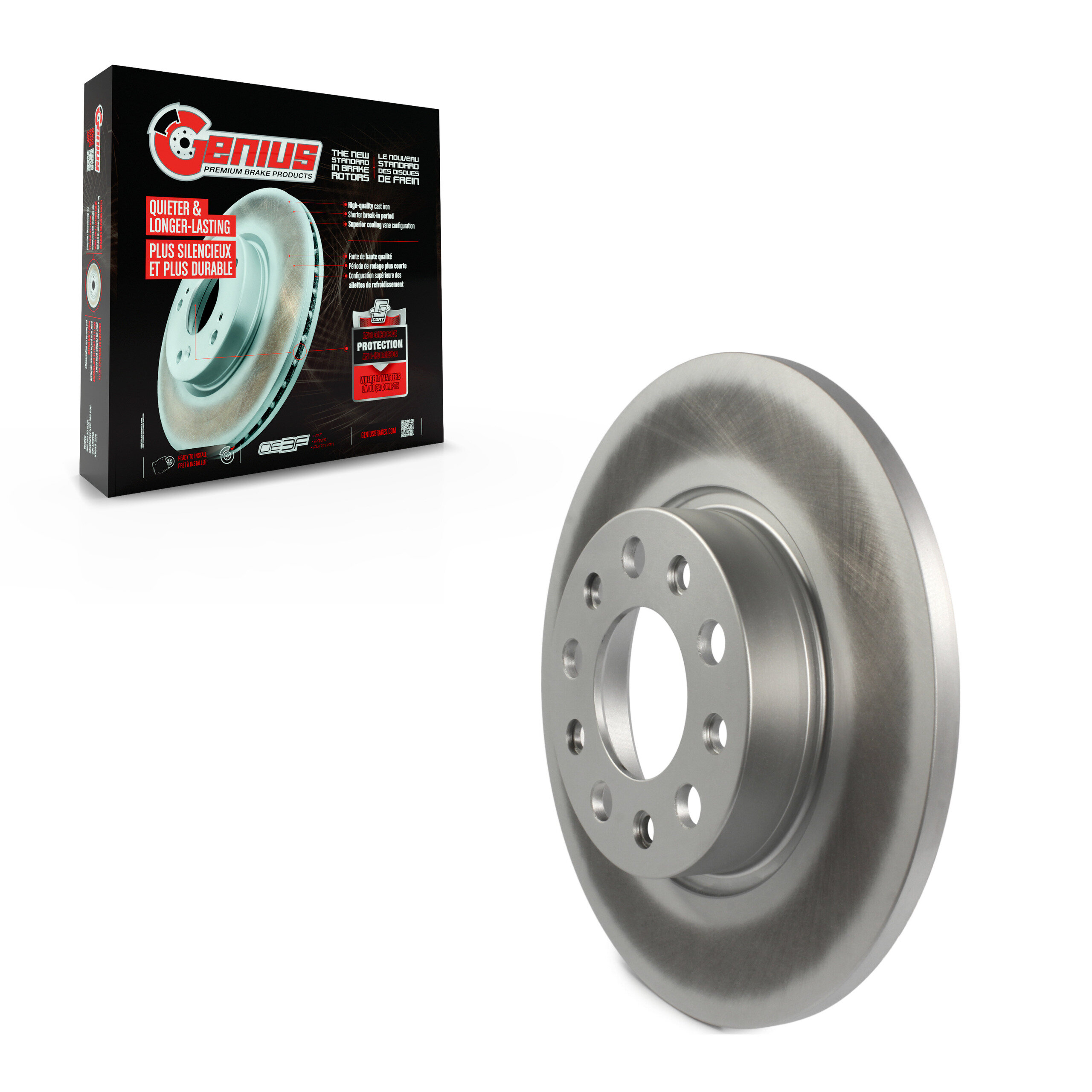 GENIUS - GCR-981643 - Coated Disc Brake Rotor