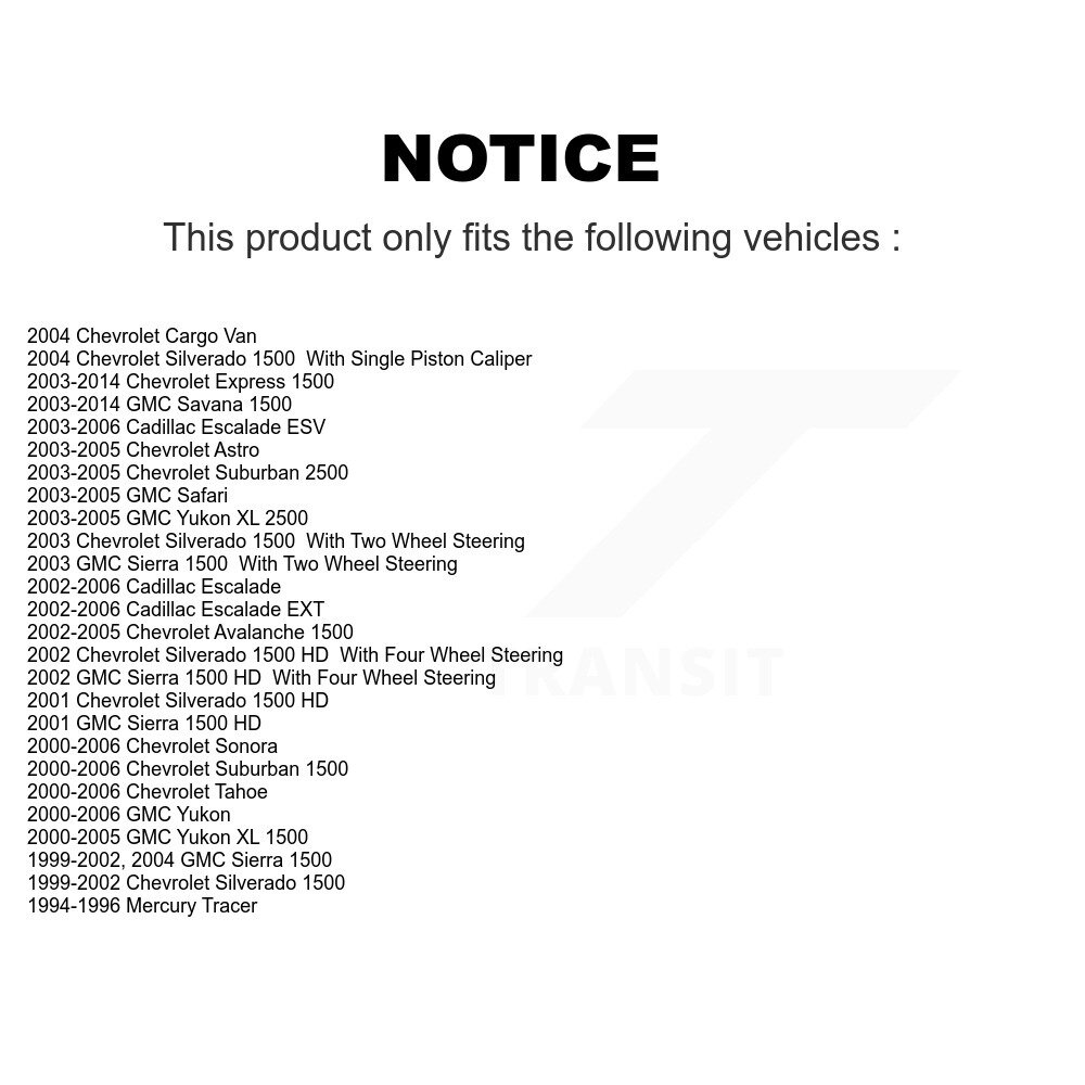 Top Quality - 13-H7322 - Parking Brake Hardware Kit