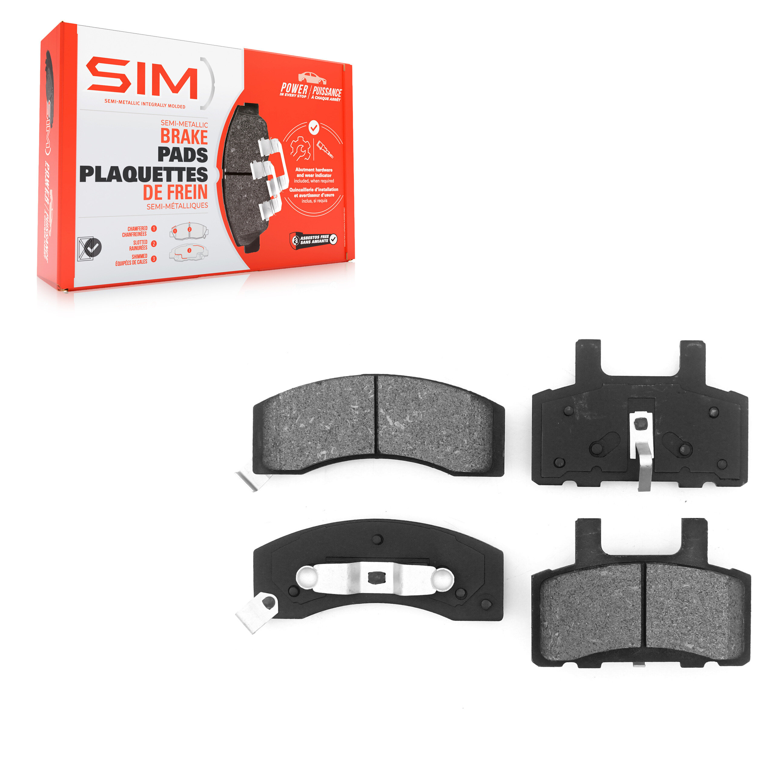 SIM - SIM-370 - Semi-Metallic Brake Pads