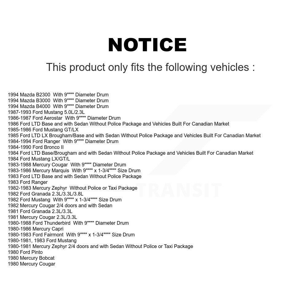 Top Quality - NB-569B - Drum Brake Shoe