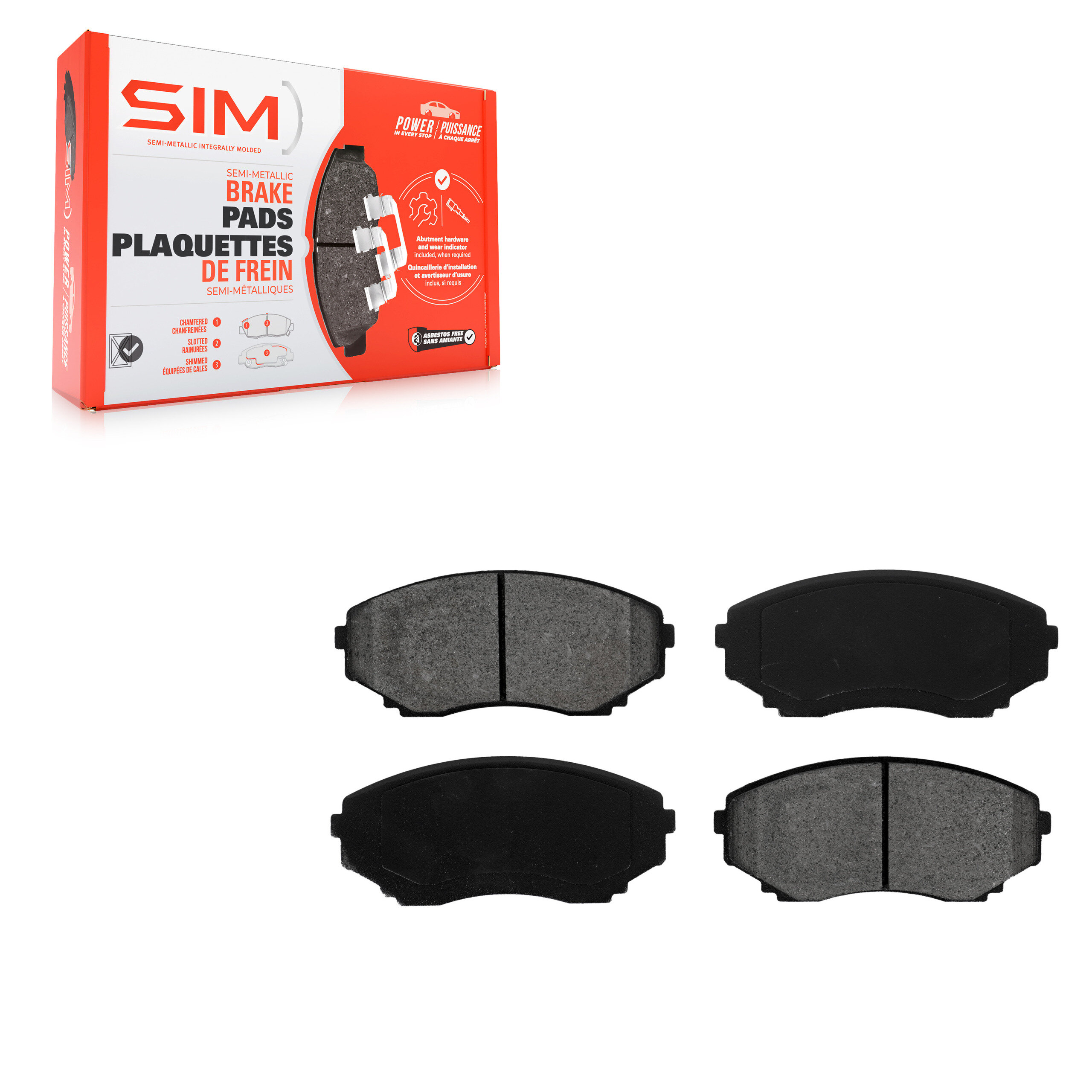SIM - SIM-551 - Semi-Metallic Brake Pads