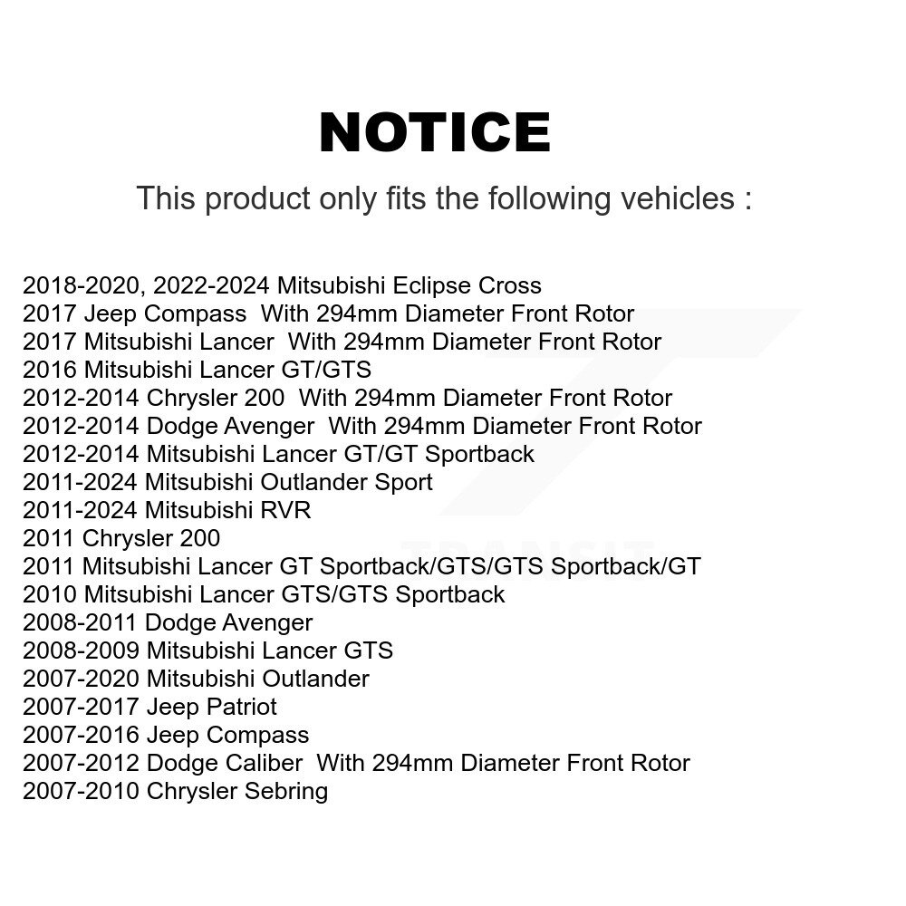 GENIUS - GCR-780459 - Coated Disc Brake Rotor