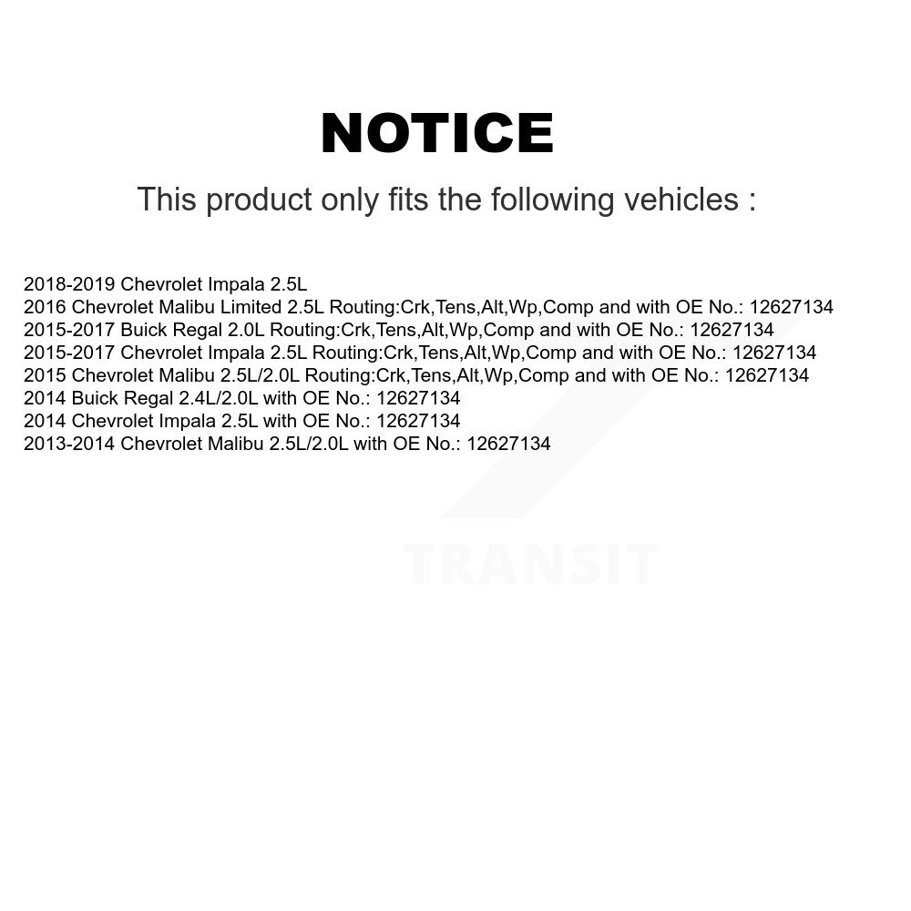 Bando - BAN-5PK1765 - Accessory Drive Belt