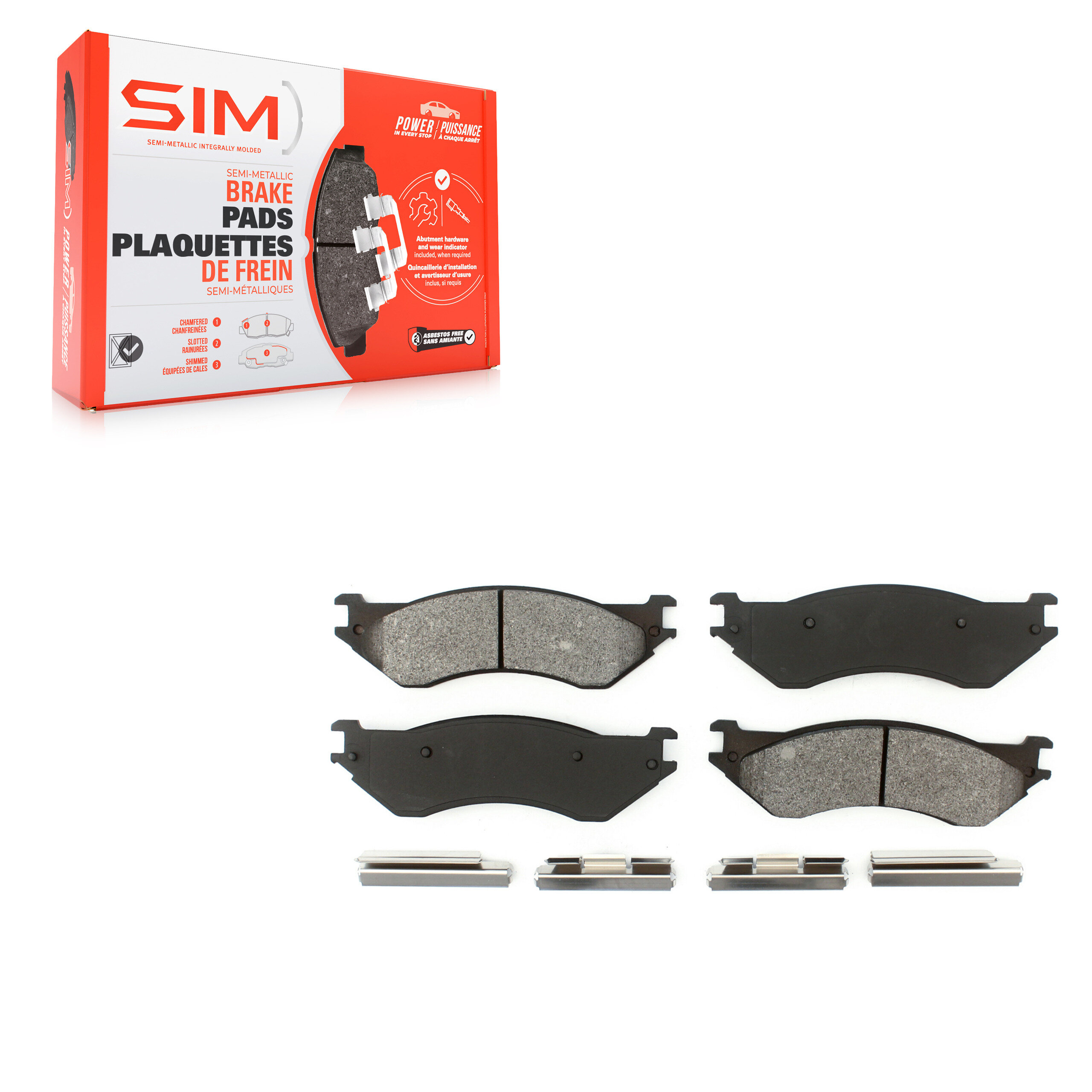Semi-Metallic Brake Pads