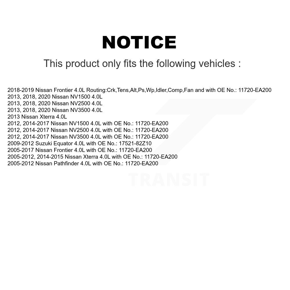 Bando - BAN-7PK2217 - Accessory Drive Belt