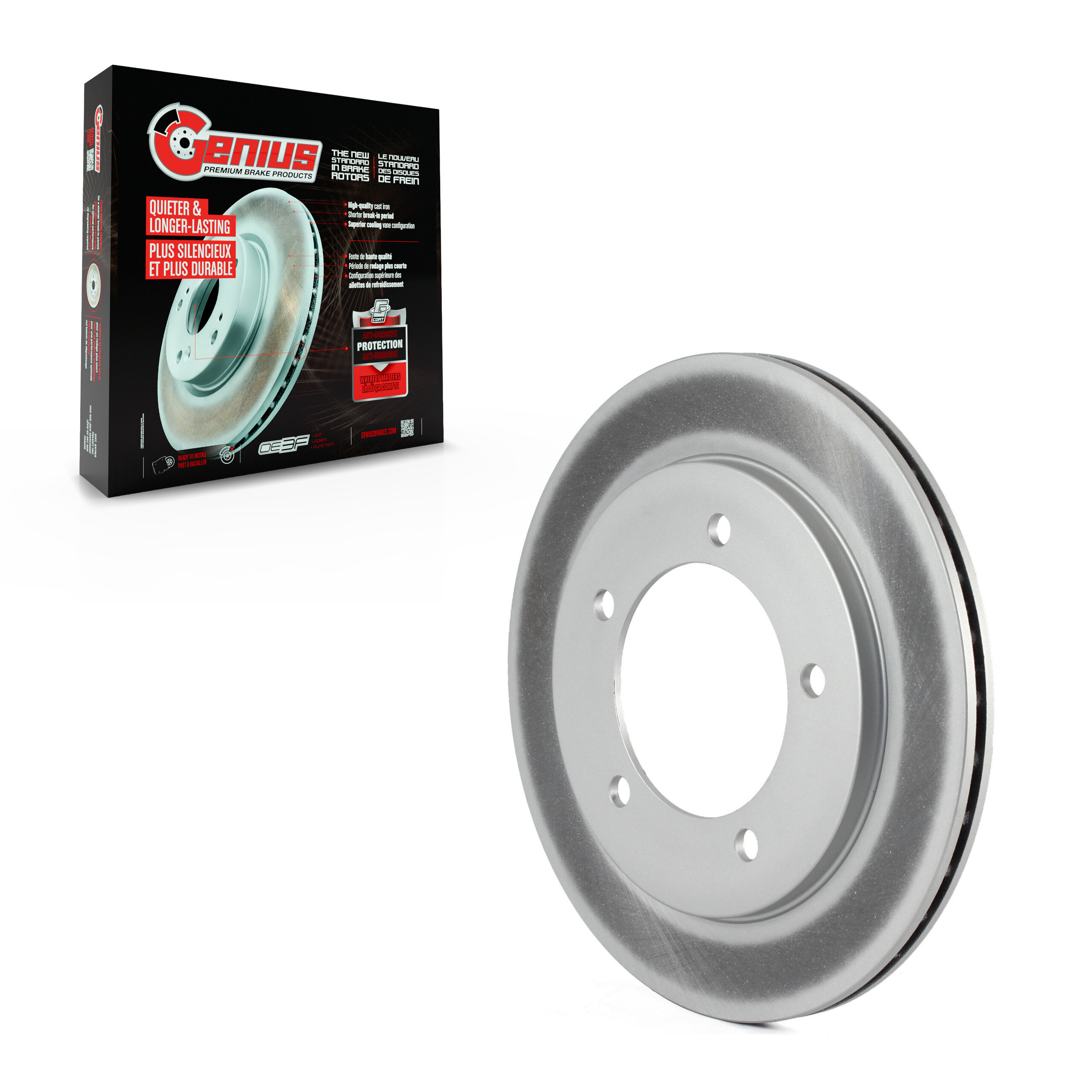 GENIUS - GCR-56927 - Coated Disc Brake Rotor