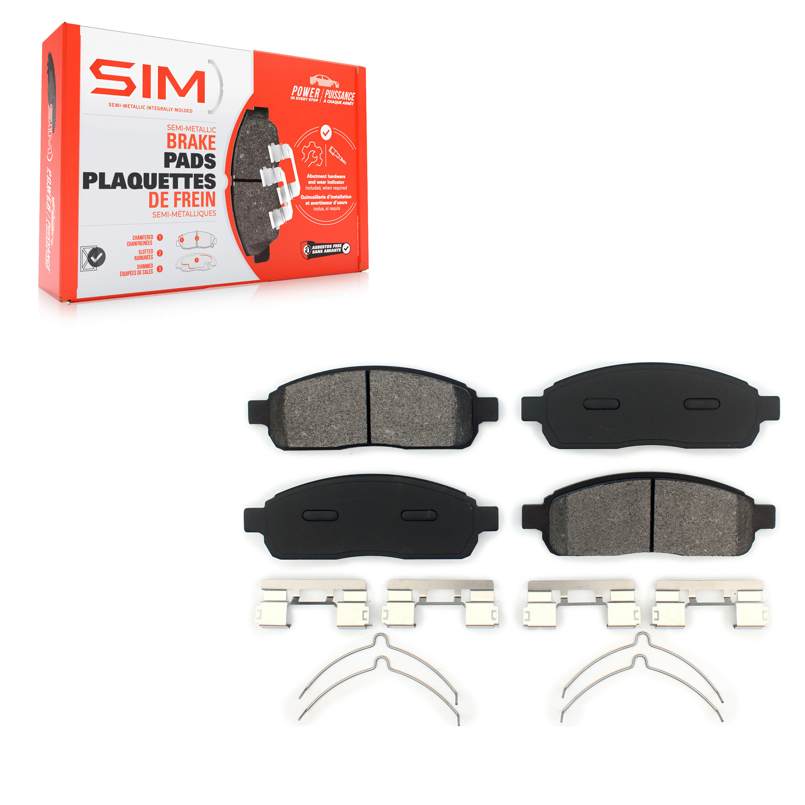 Semi-Metallic Brake Pads