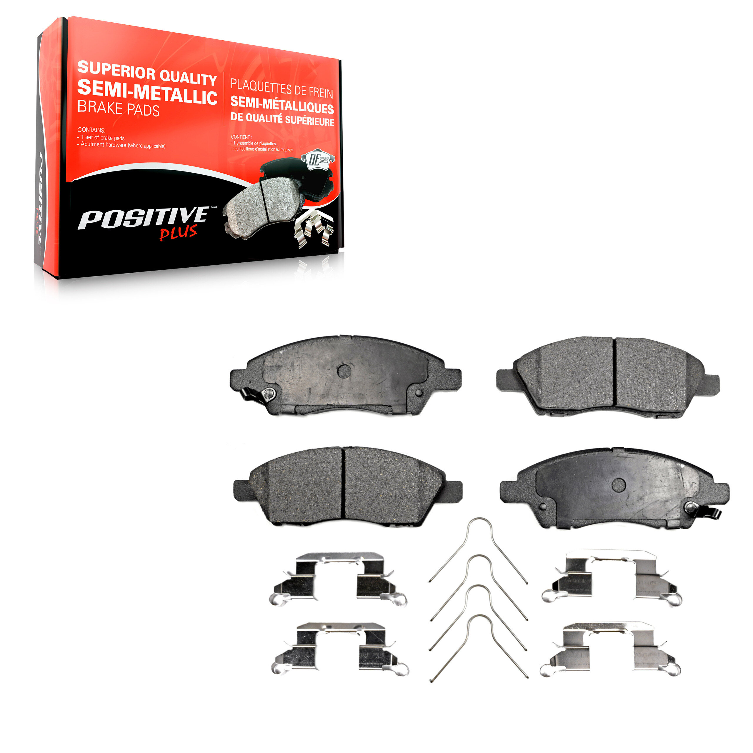 Positive Plus - PPF-D1592 - Semi-Metallic Brake Pads