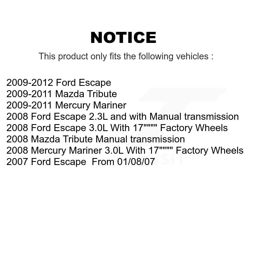 TOR - TOR-K201311 - Suspension Stabilizer Bar Bushing Kit