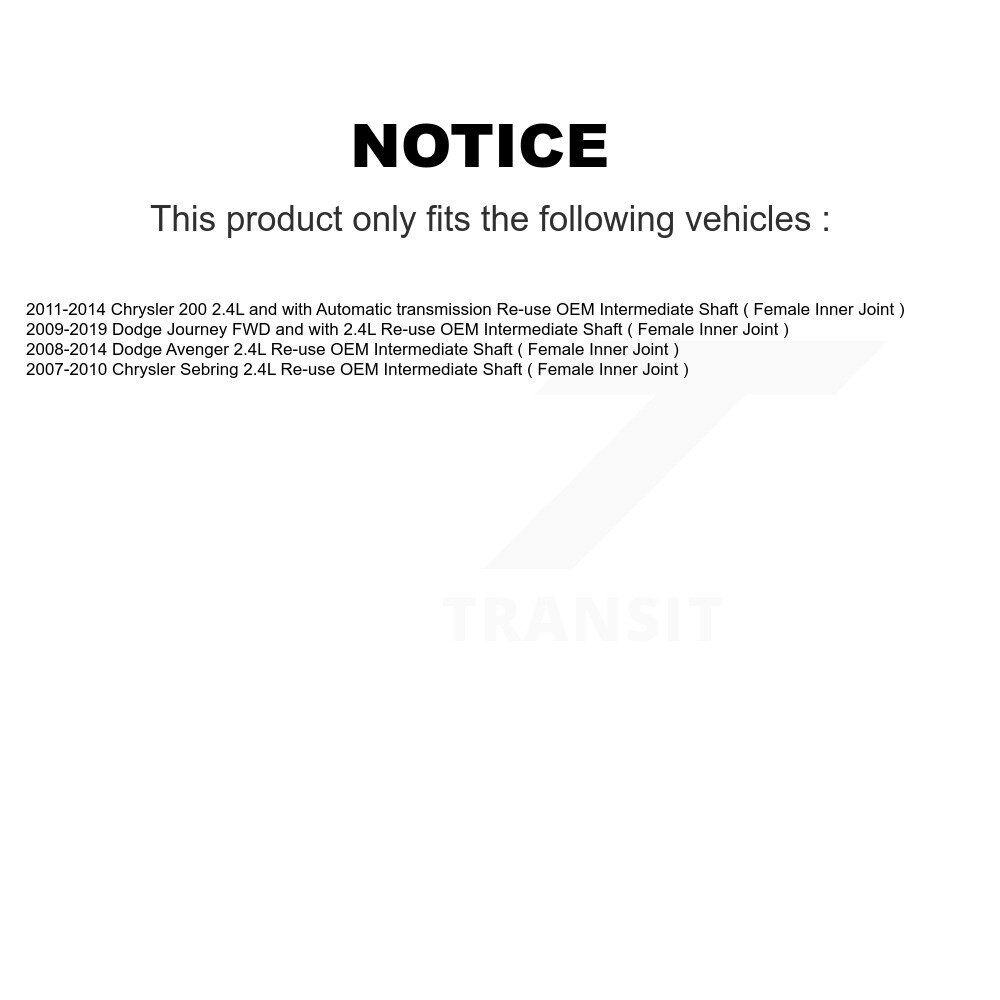 Kugel - NCV-CH12549 - CV Axle Shaft