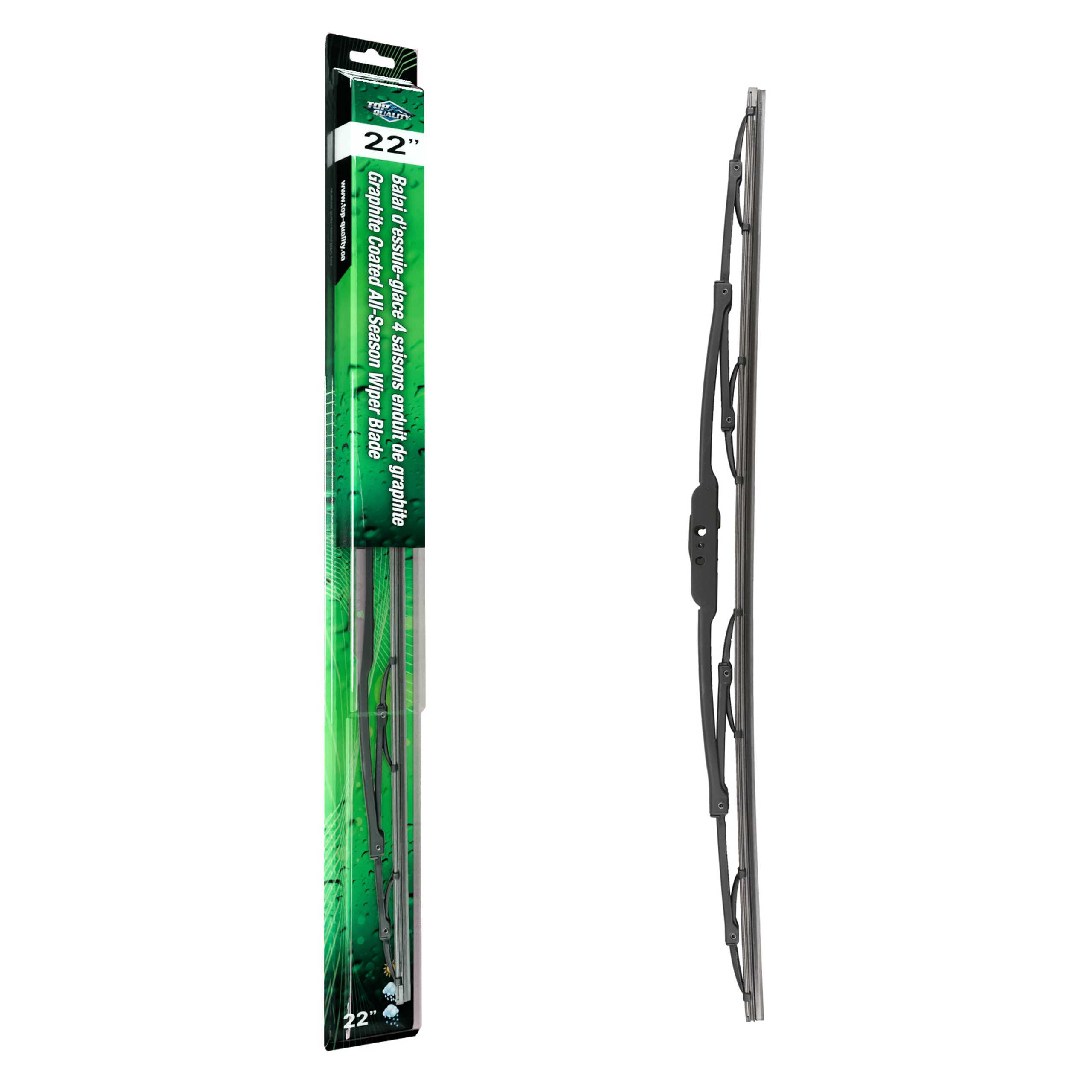 22" All Season Graphite Coated Wiper Blades